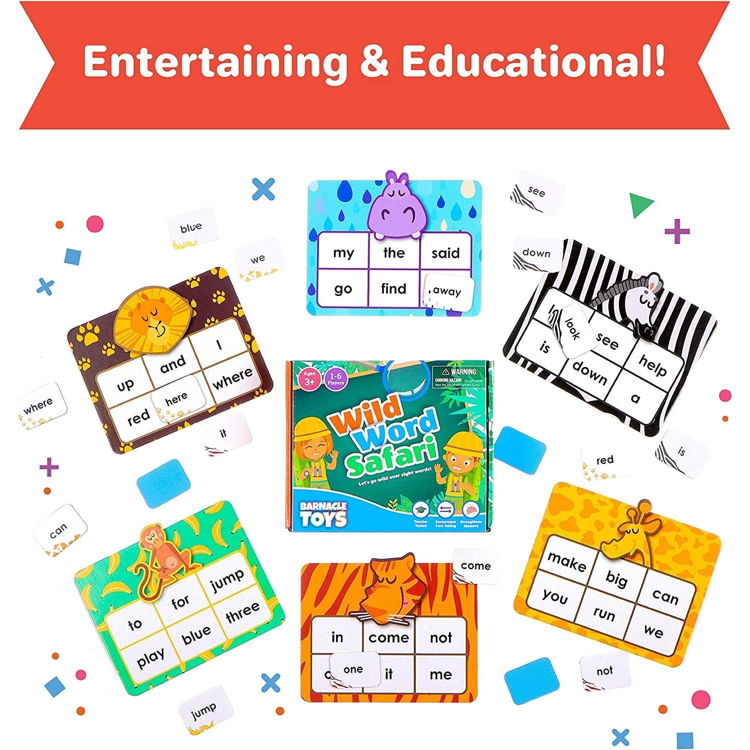 Juego de Lectura Safari de Palabras Salvajes - Melby Toys