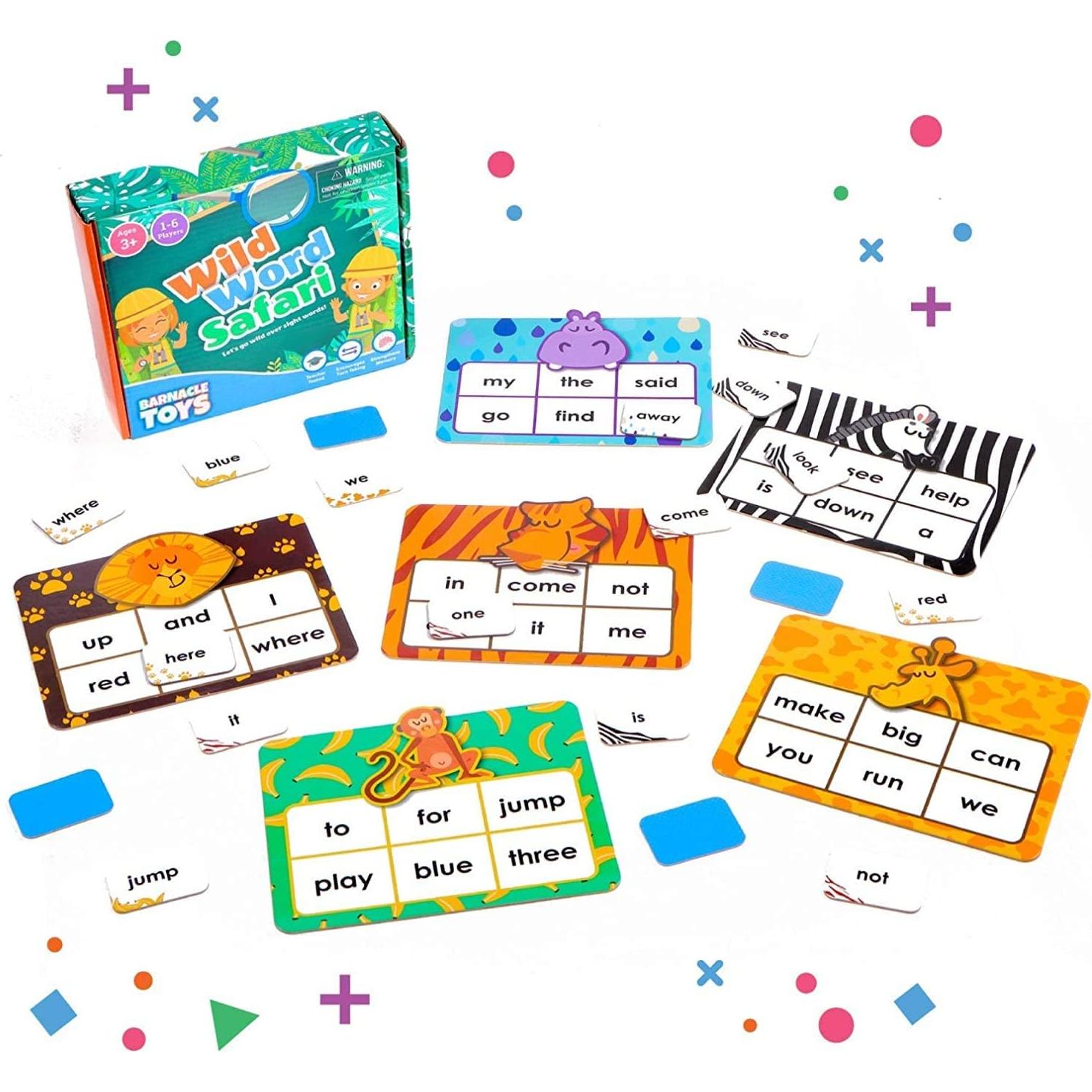 Juego de Lectura Safari de Palabras Salvajes - Melby Toys