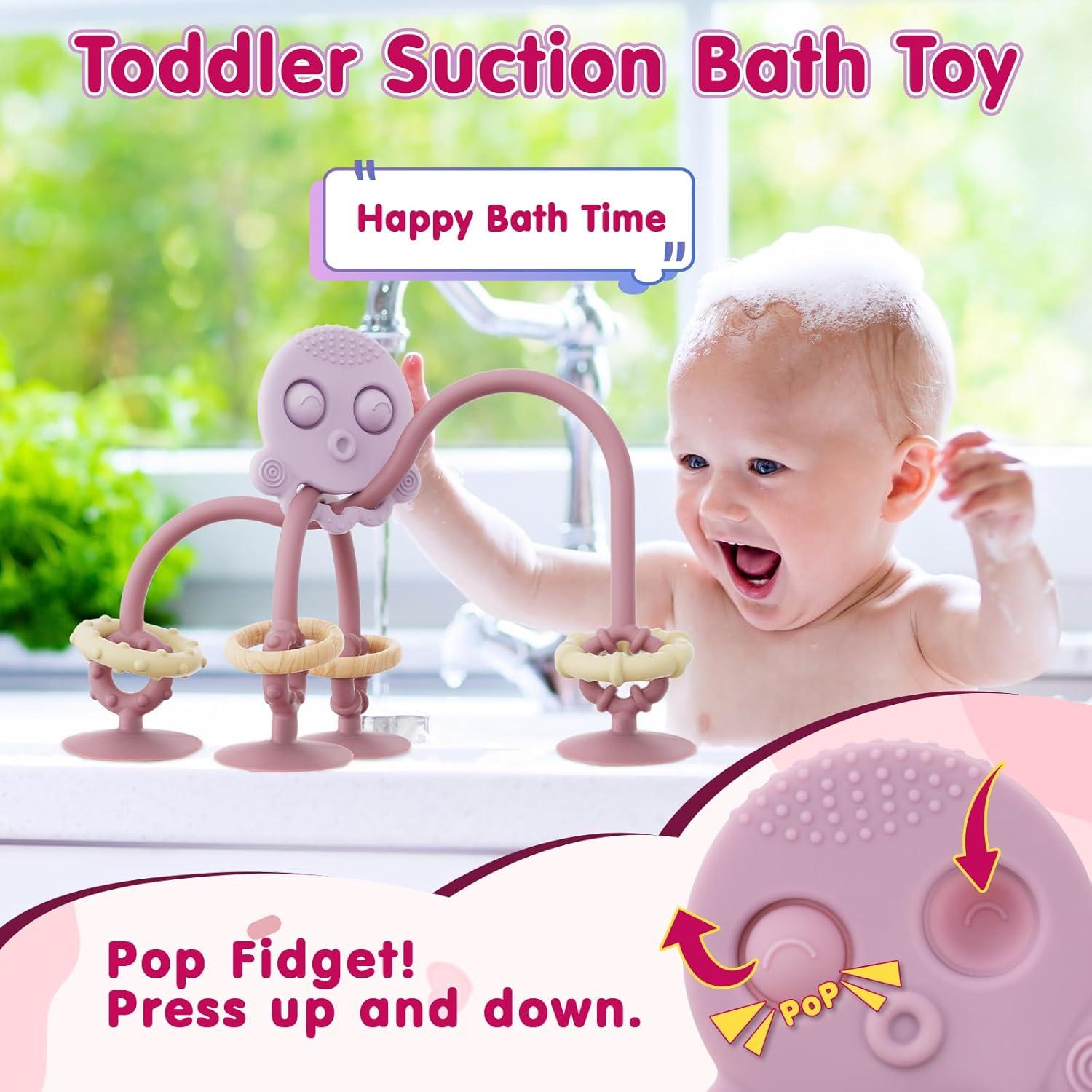 Juguete de Dentición para Bebés Happi2U Rosa con Ventosa