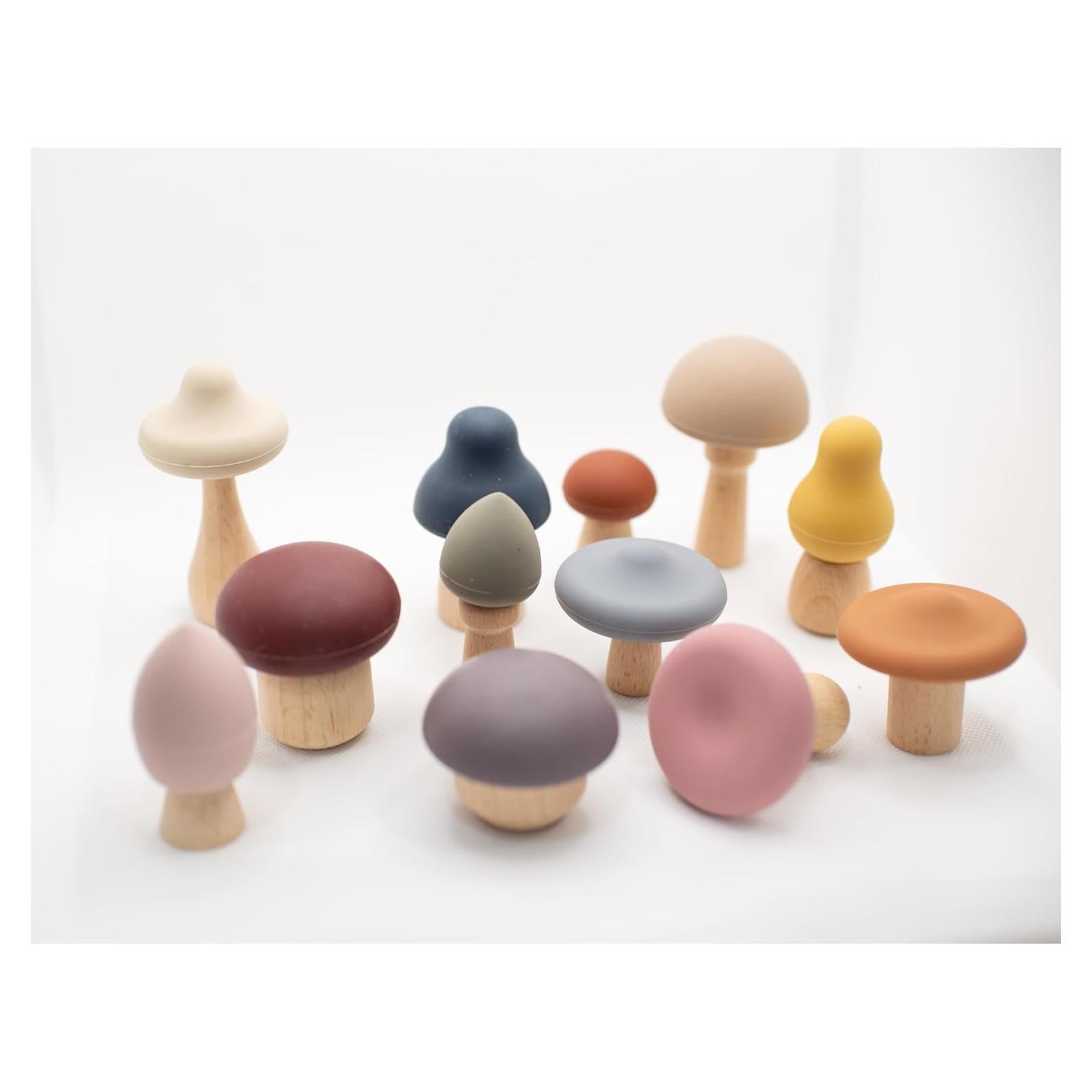 Juego de Juguetes de Champiñón Lytl - Madera y Silicona 0.45 kg