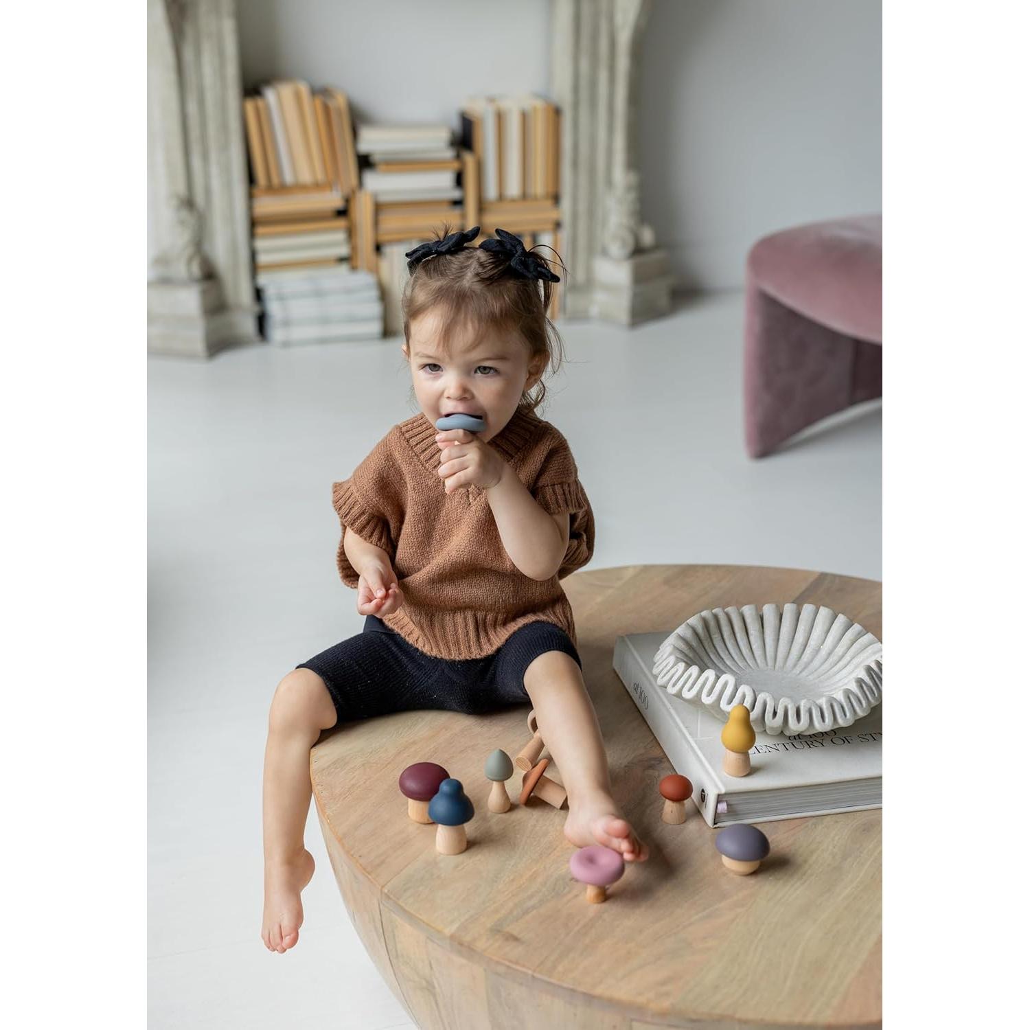 Juego de Juguetes de Champiñón Lytl - Madera y Silicona 0.45 kg