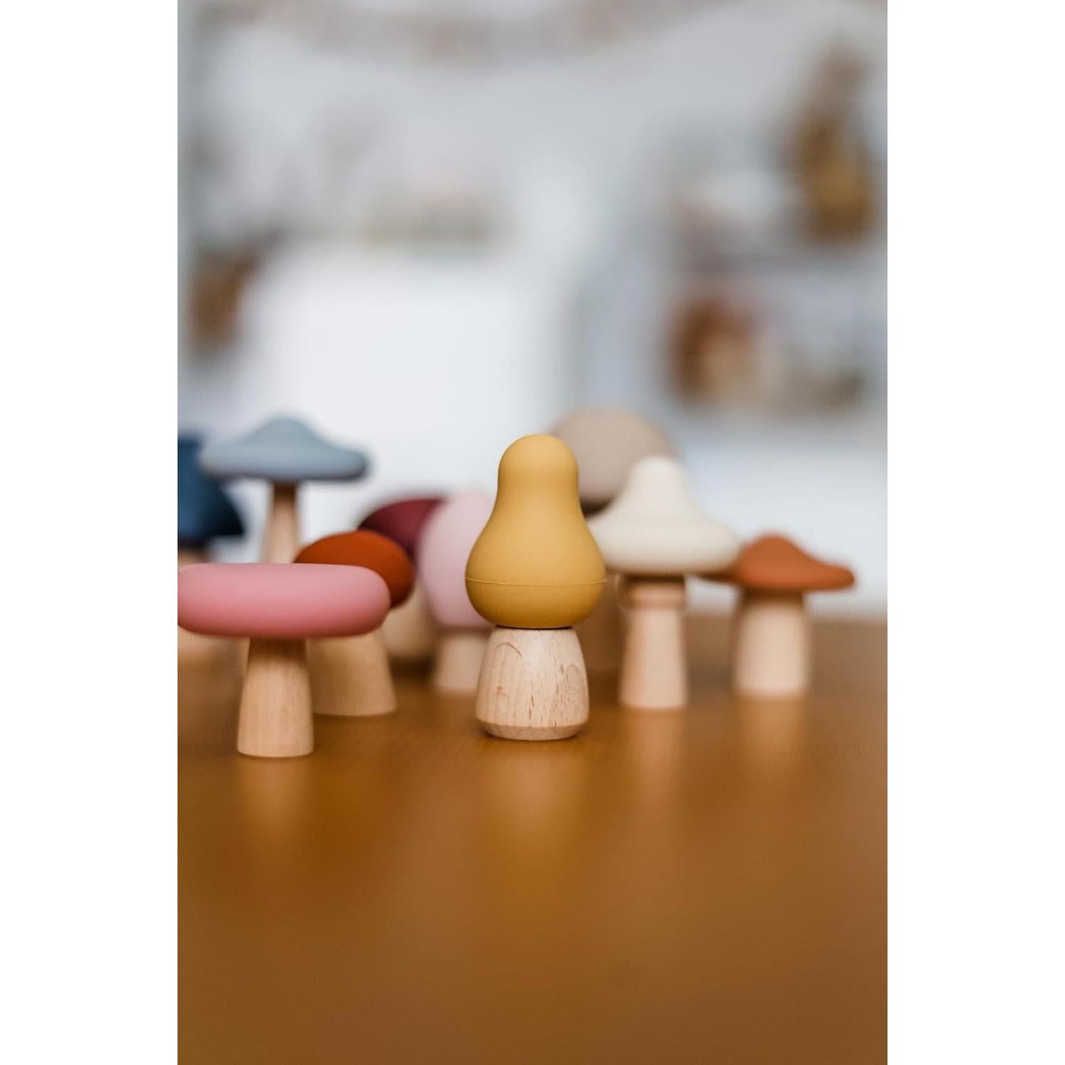 Juego de Juguetes de Champiñón Lytl - Madera y Silicona 0.45 kg