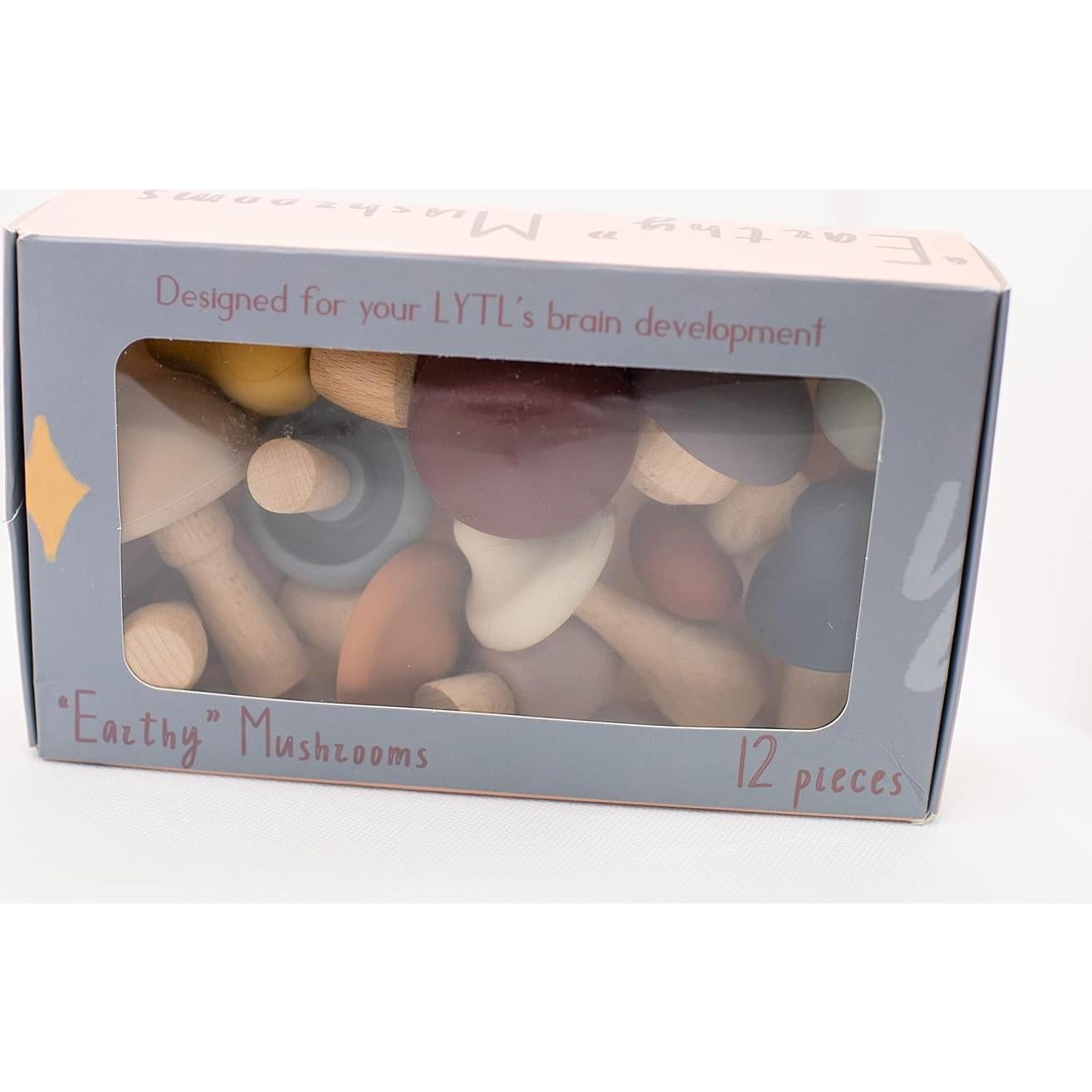 Juego de Juguetes de Champiñón Lytl - Madera y Silicona 0.45 kg