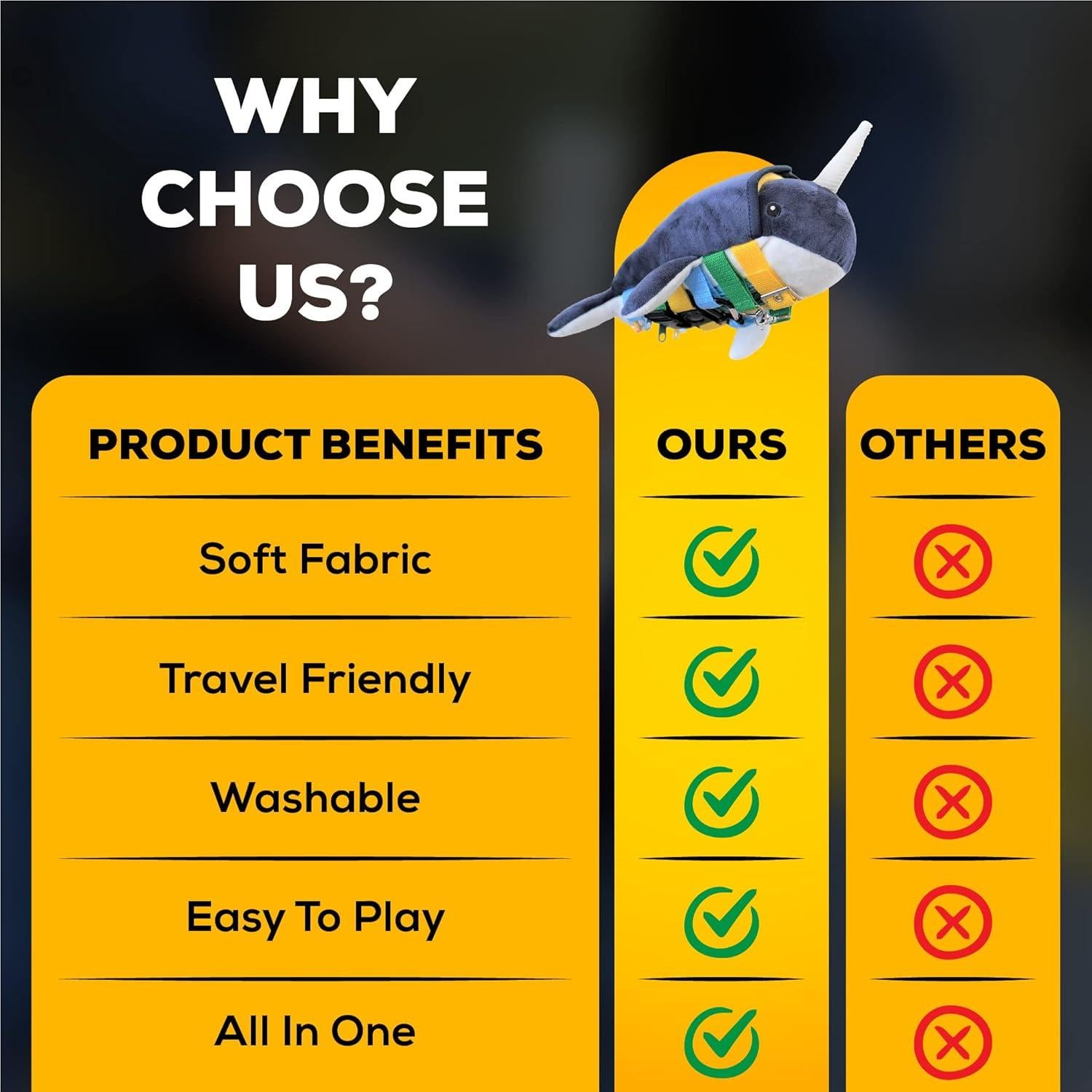 Almohada Sensorial Narval SENSORY4U - Terapia Ocupacional Infantil