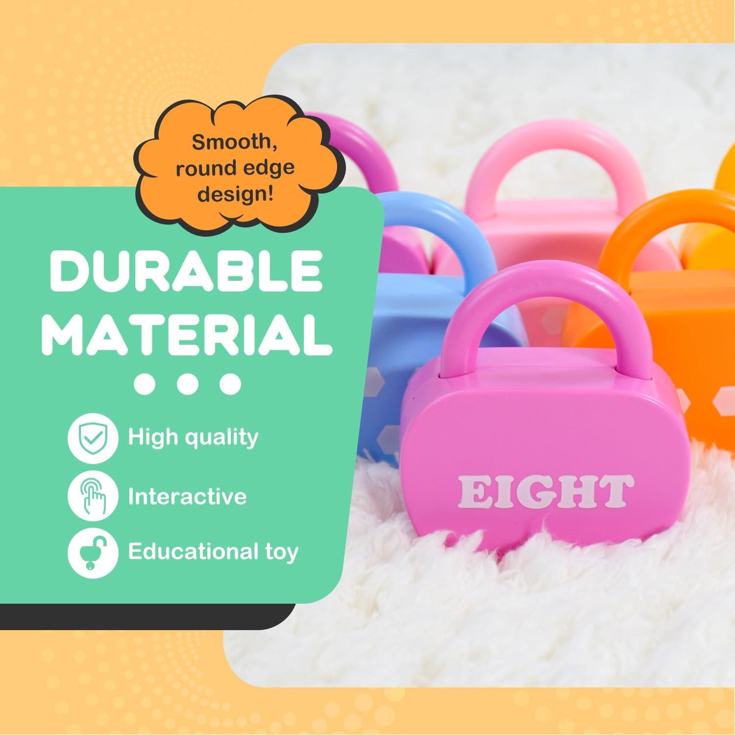 Juguete Educativo GEERAY Cerraduras y Llaves Montessori 10 Piezas