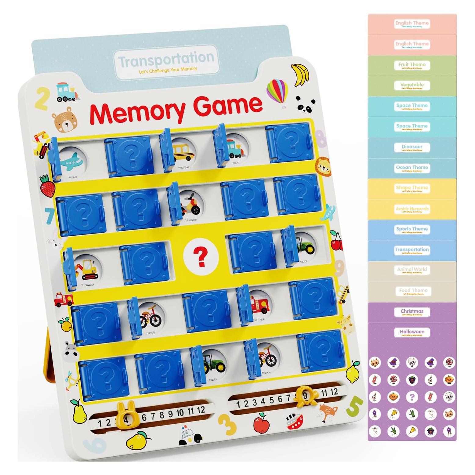Juego de Memoria de Viaje GEMKARRY para Niños 3-9 Años