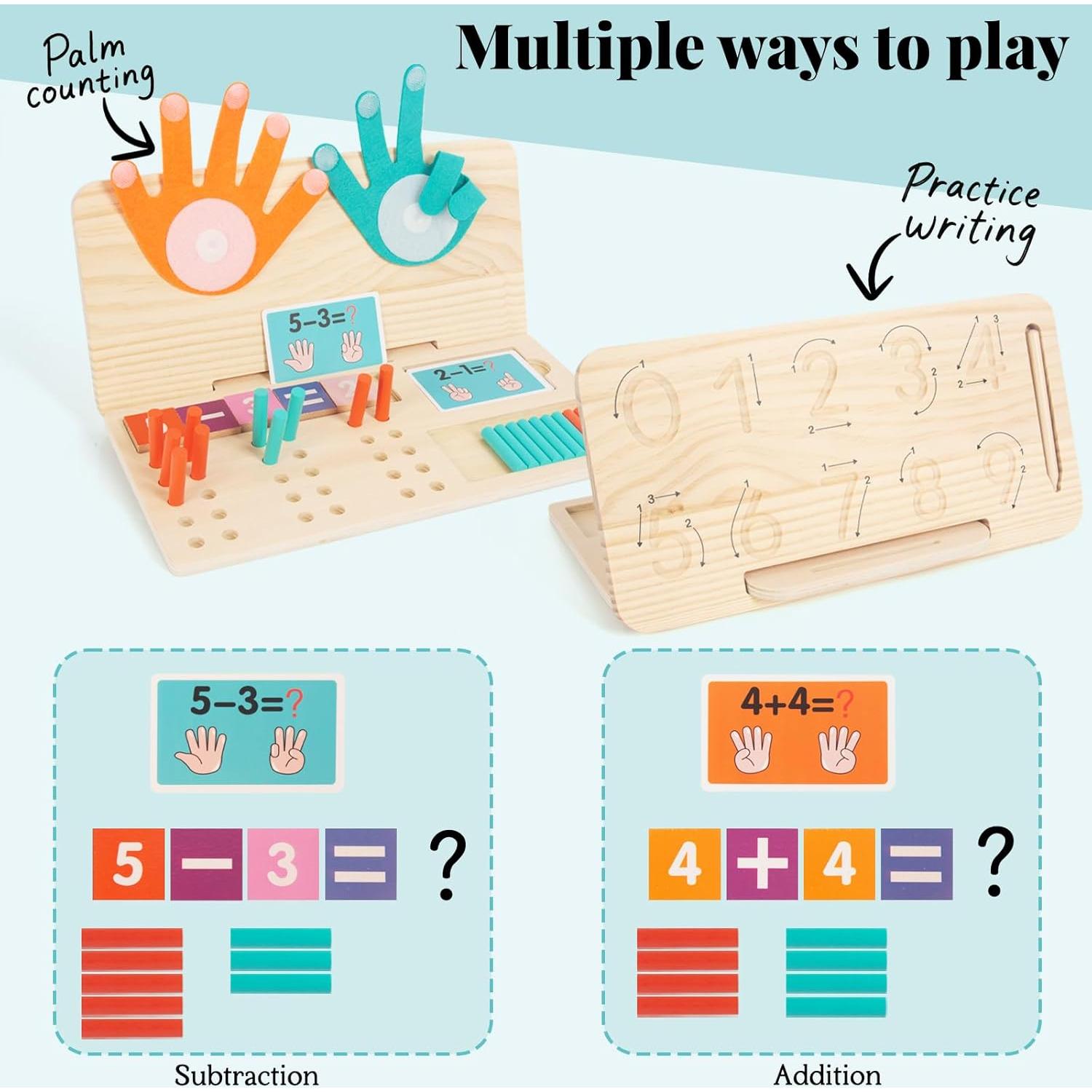 Juguete de Aprendizaje Montessori WOODENFUN 55039-LC Matemáticas