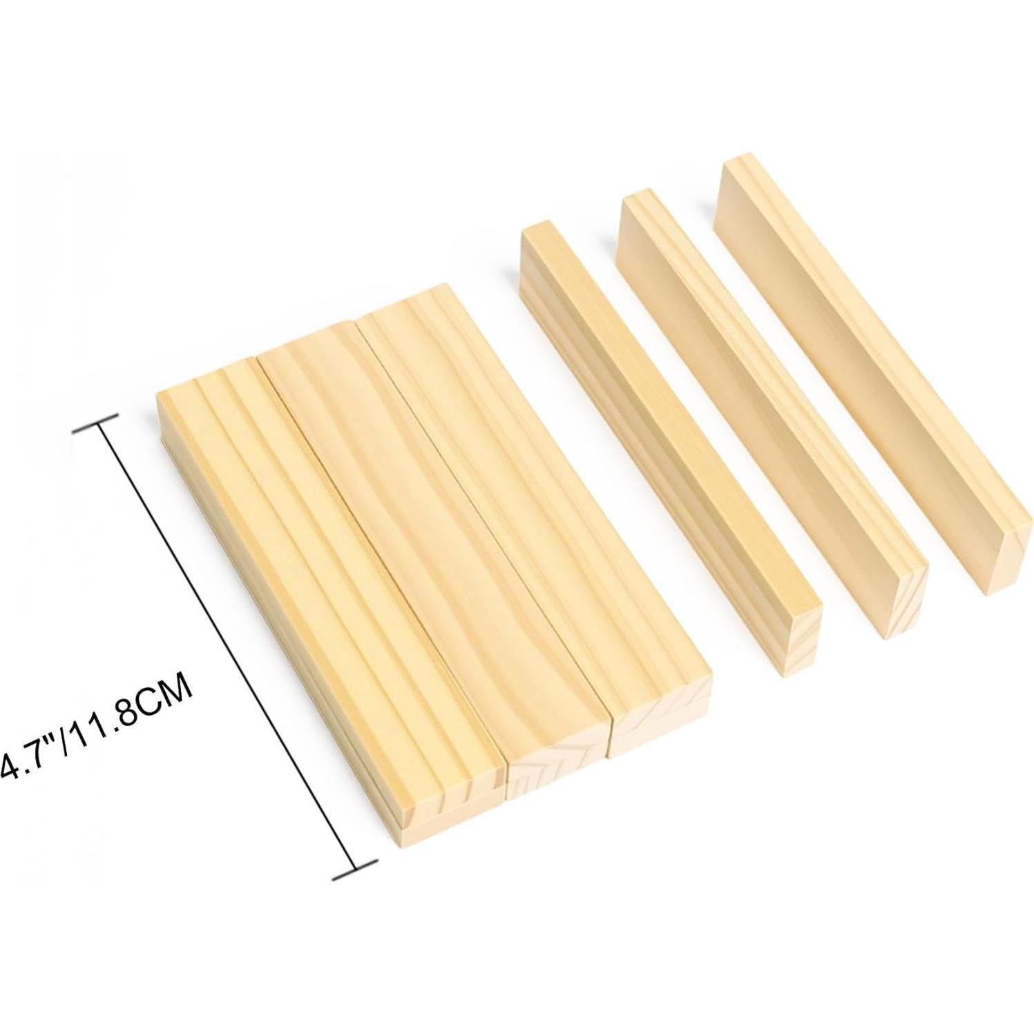 300 Bloques de Construcción de Madera Natural Penepico 3-8 Años