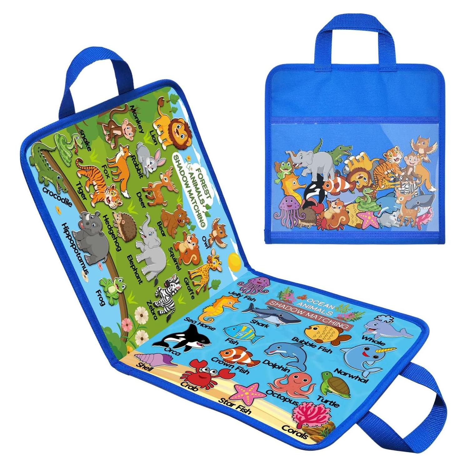 Tablero de Fieltro Montessori Grekos con 33 Tarjetas para Niños 3+