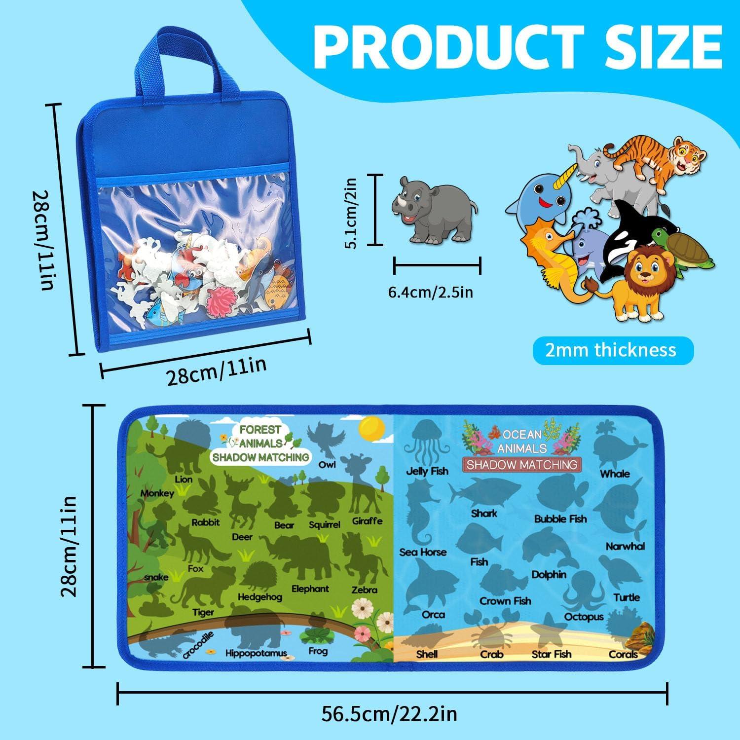 Tablero de Fieltro Montessori Grekos con 33 Tarjetas para Niños 3+