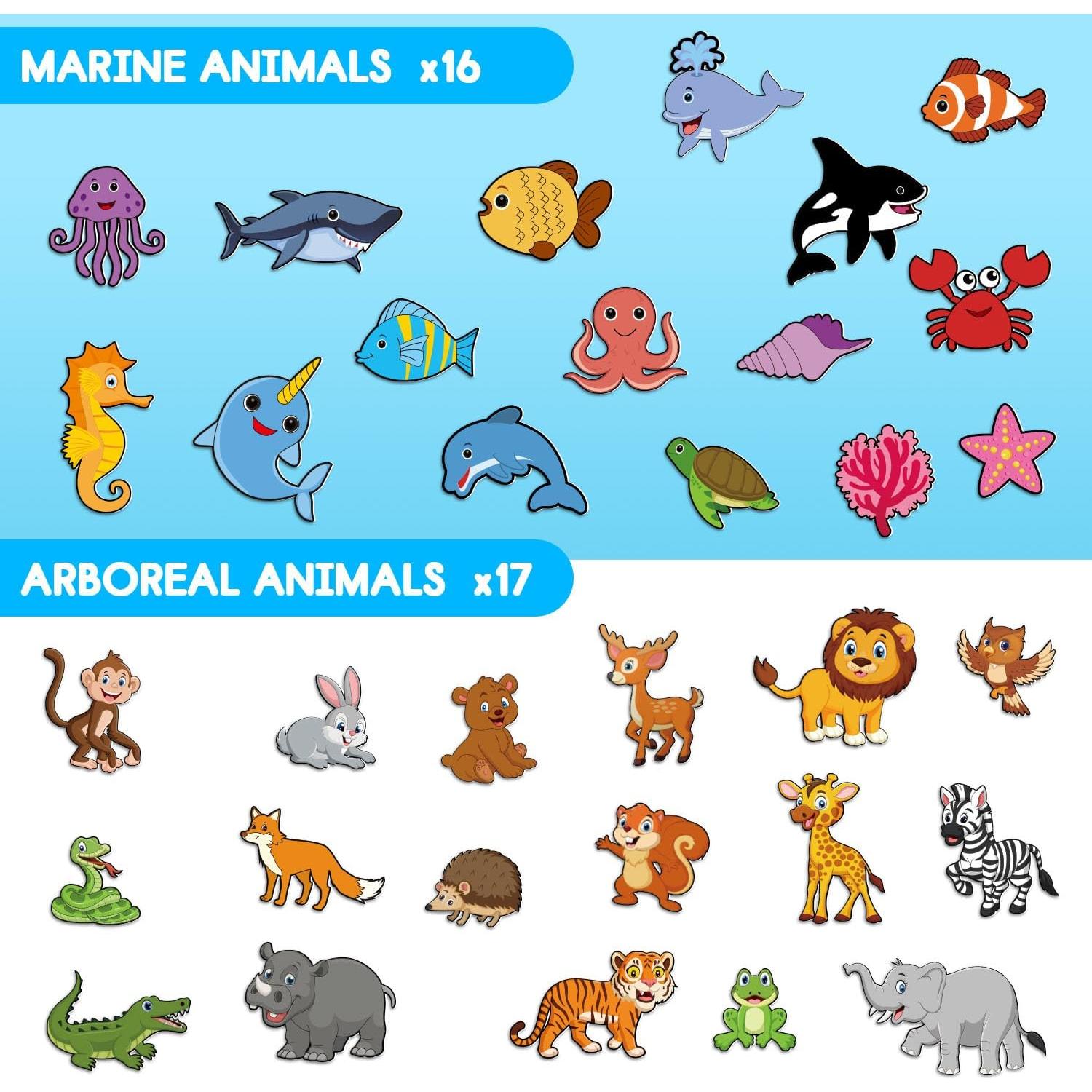 Tablero de Fieltro Montessori Grekos con 33 Tarjetas para Niños 3+