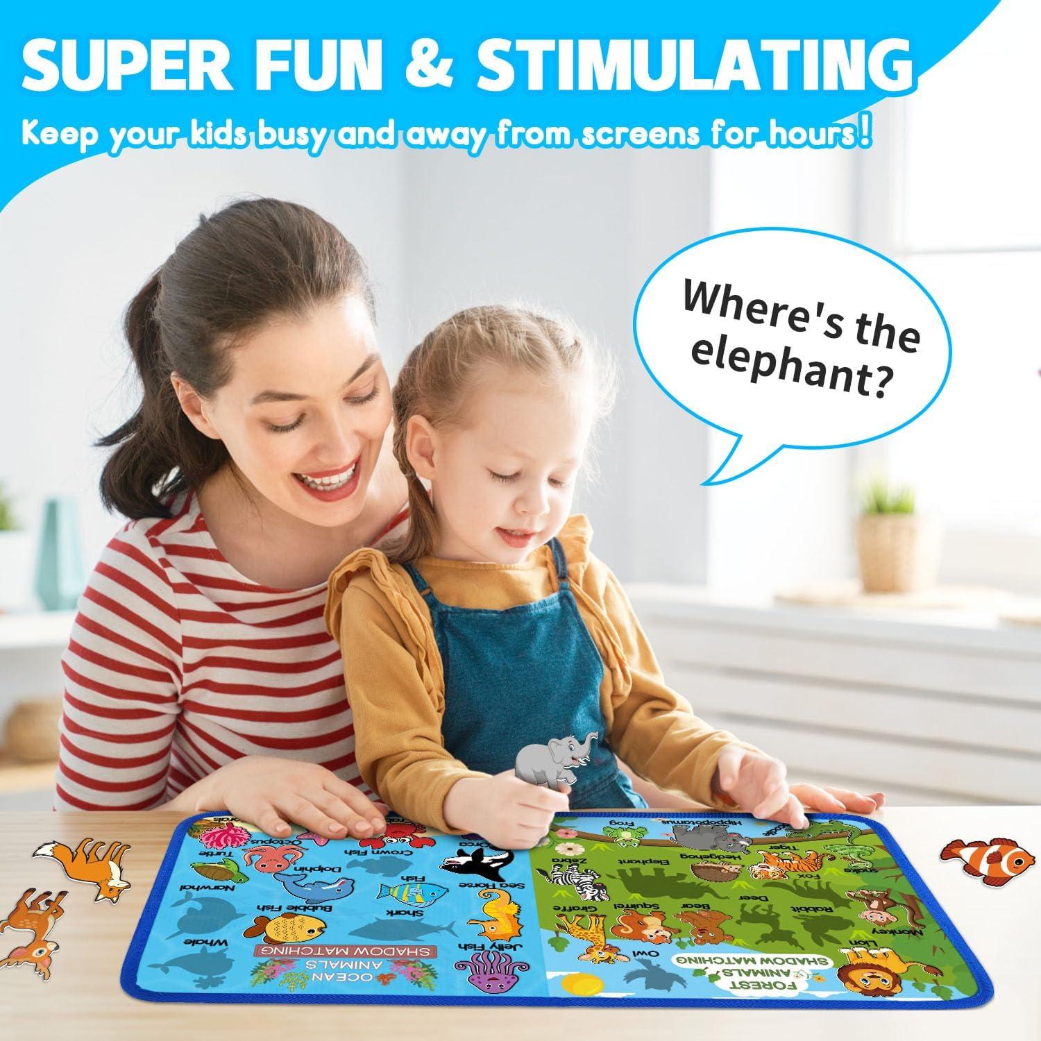 Tablero de Fieltro Montessori Grekos con 33 Tarjetas para Niños 3+