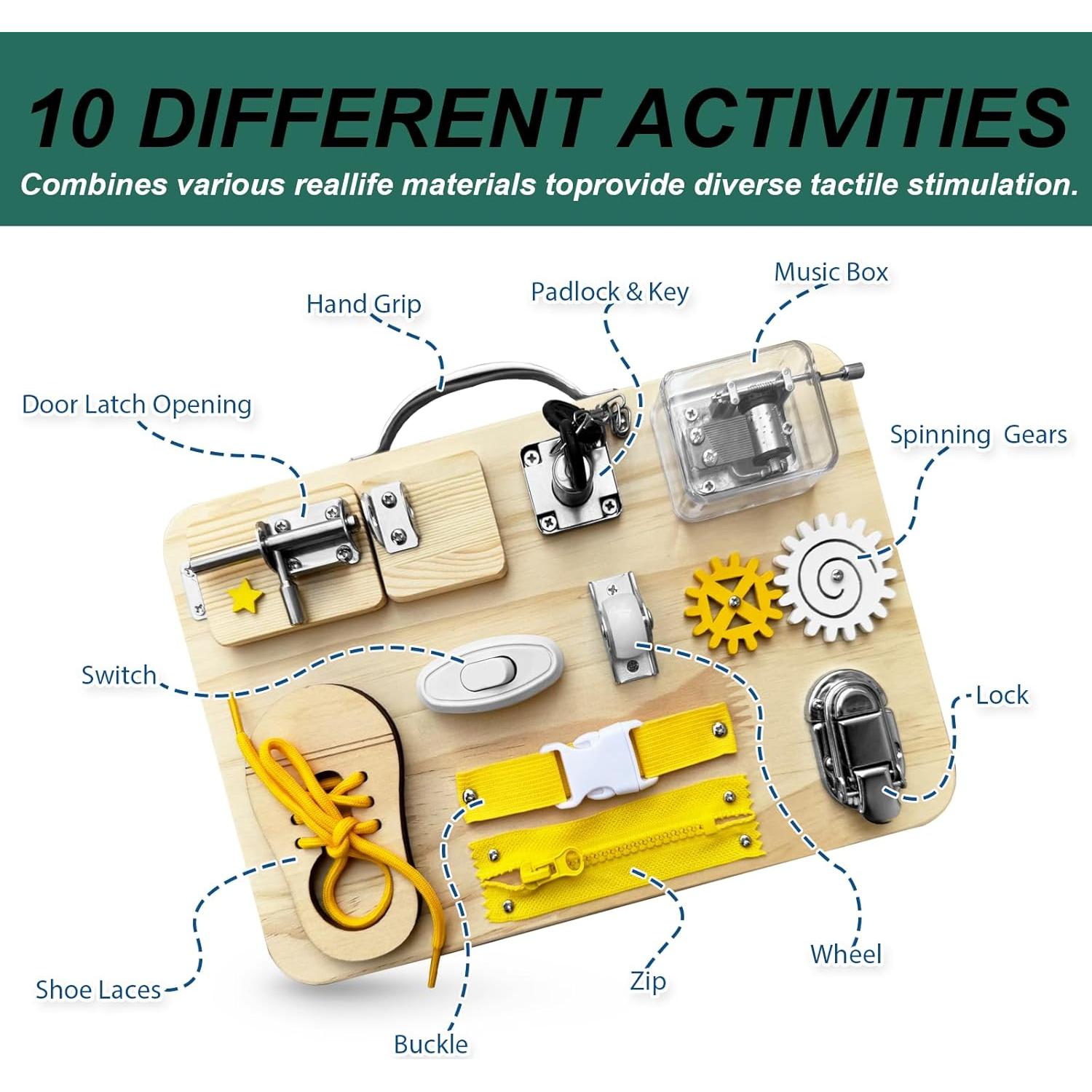 Tablero Sensorial KriToy para Demencia y Alzheimer 0.88kg