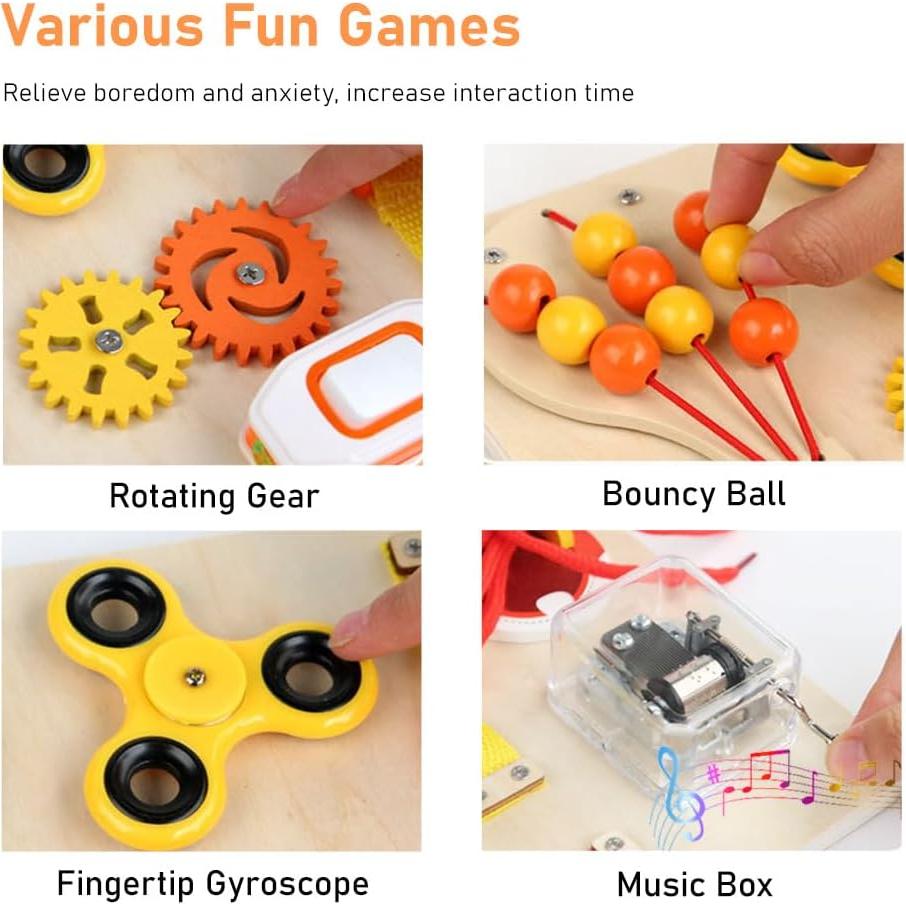 Tablero Ocupado Fidget Mibcocny para Ancianos 29.5x24.1cm