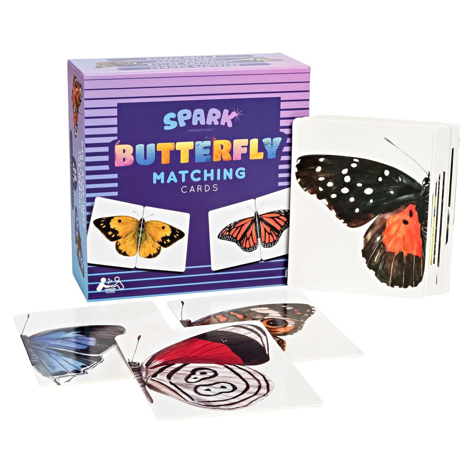 Juego de Memoria Montessori Mariposa Spark Innovations - 24 Tarjetas