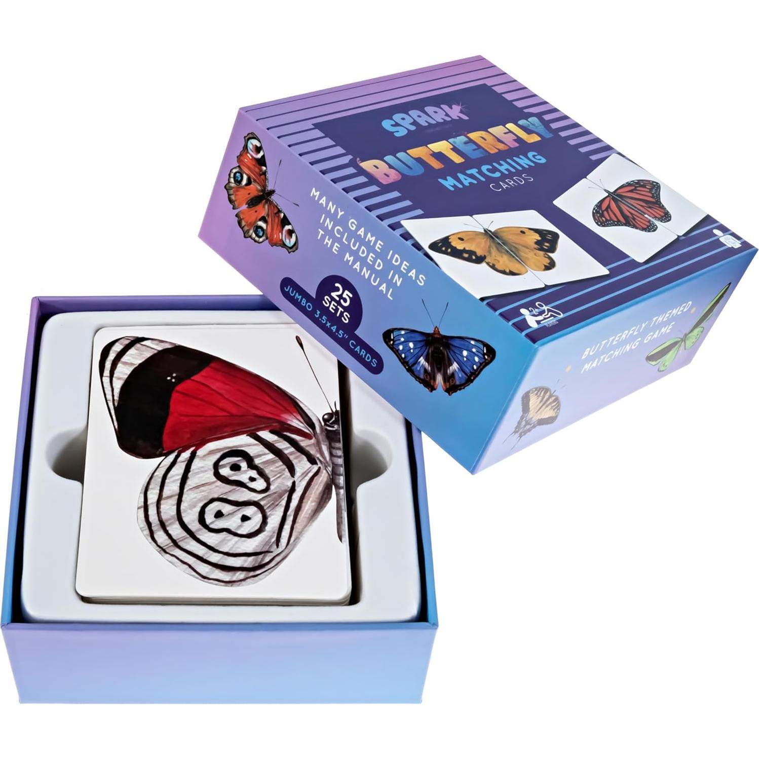 Juego de Memoria Montessori Mariposa Spark Innovations - 24 Tarjetas