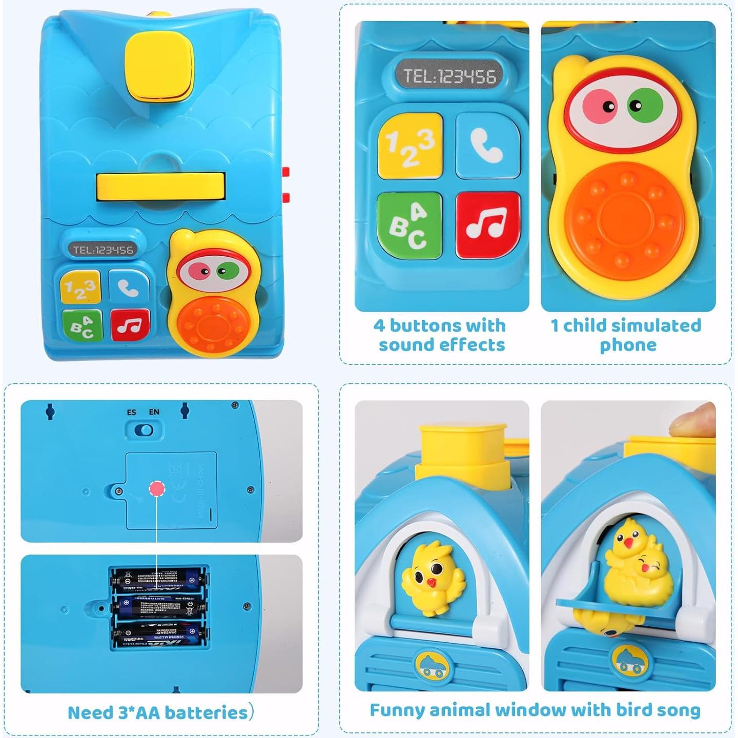 Casa Musical de Animales BOBUEXER - Juguete Educativo Azul