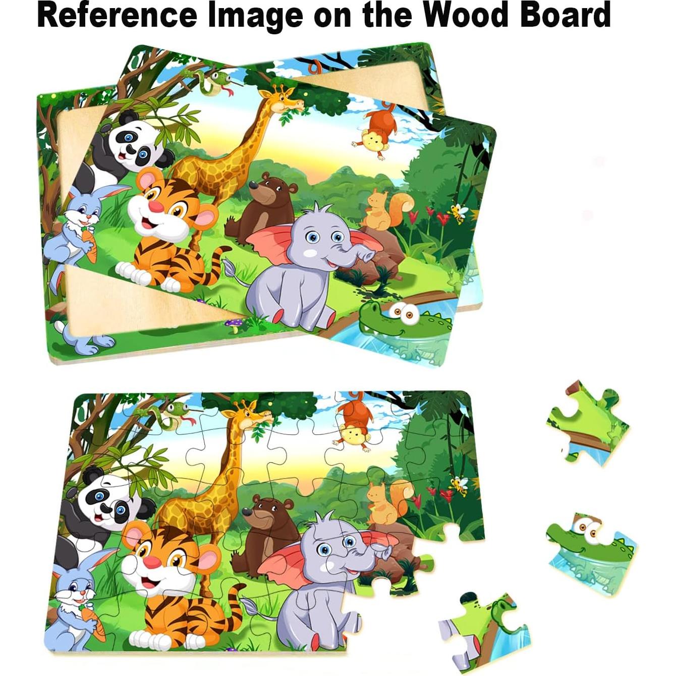 Rompecabezas de Madera Eirenke 6 Piezas 3-5 Años Educativos