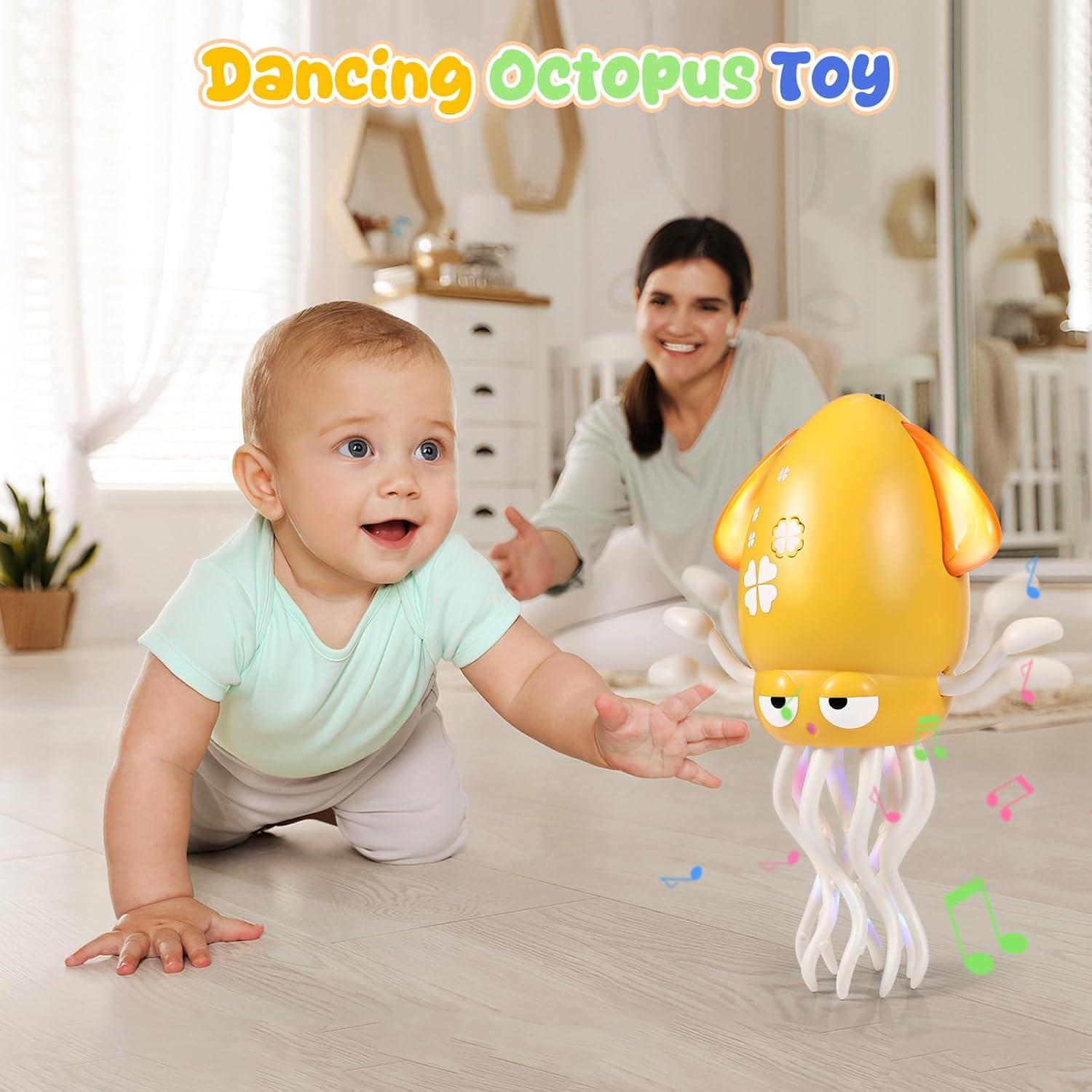 Juguete de Pulpo Bailarín YHYAQYHYAX Naranja Recargable