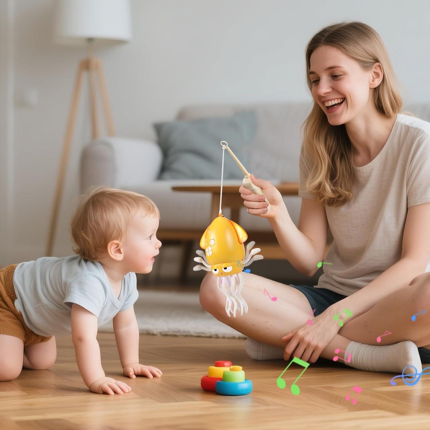 Juguete de Pulpo Bailarín YHYAQYHYAX Naranja Recargable