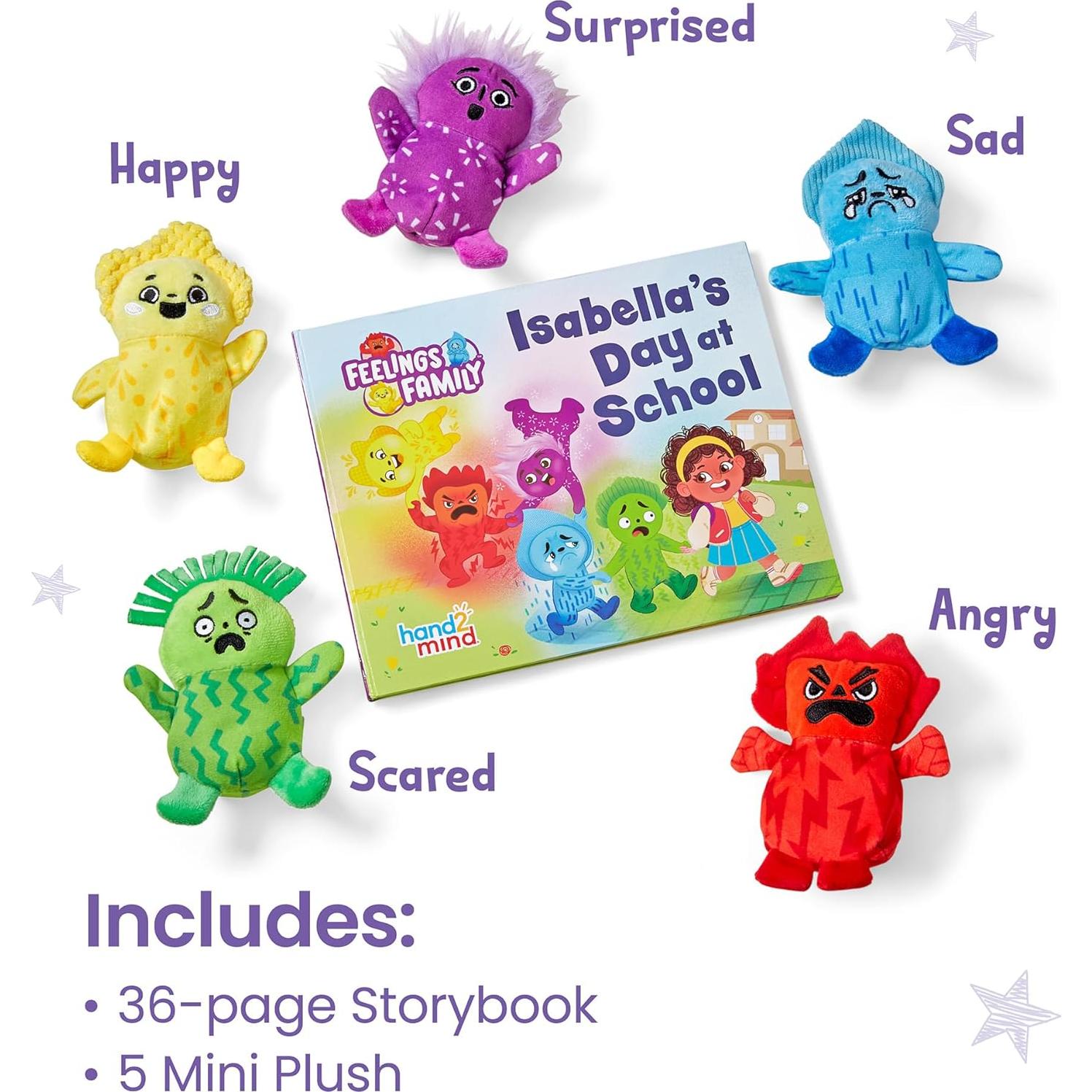 Set de Peluches y Libro de Emociones hand2mind 36 Páginas