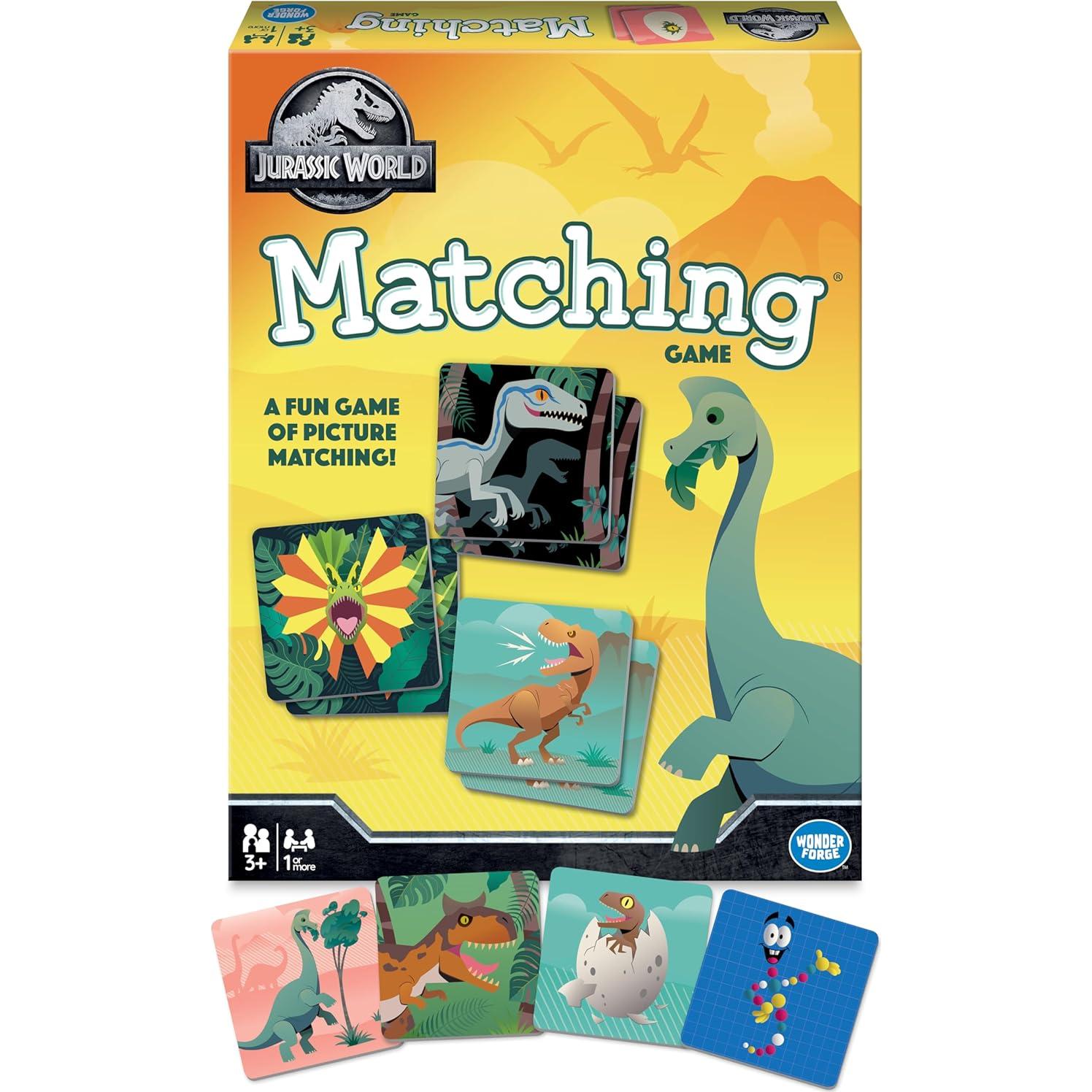 Juego de Memoria Jurassic World Wonder Forge - Dinosaurios que Brillan