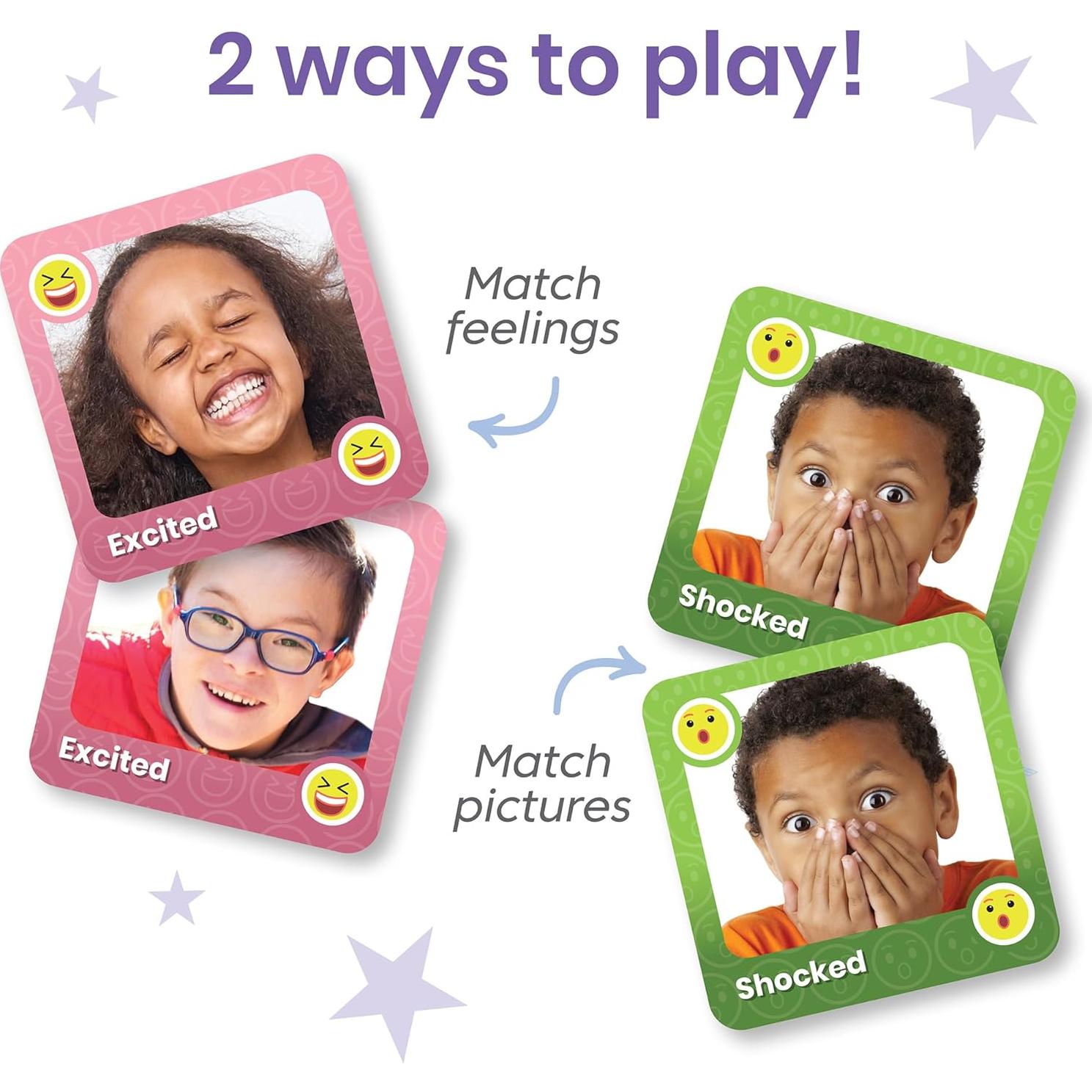 Juego de Memoria Expresa Tus Sentimientos hand2mind - 80 Fichas