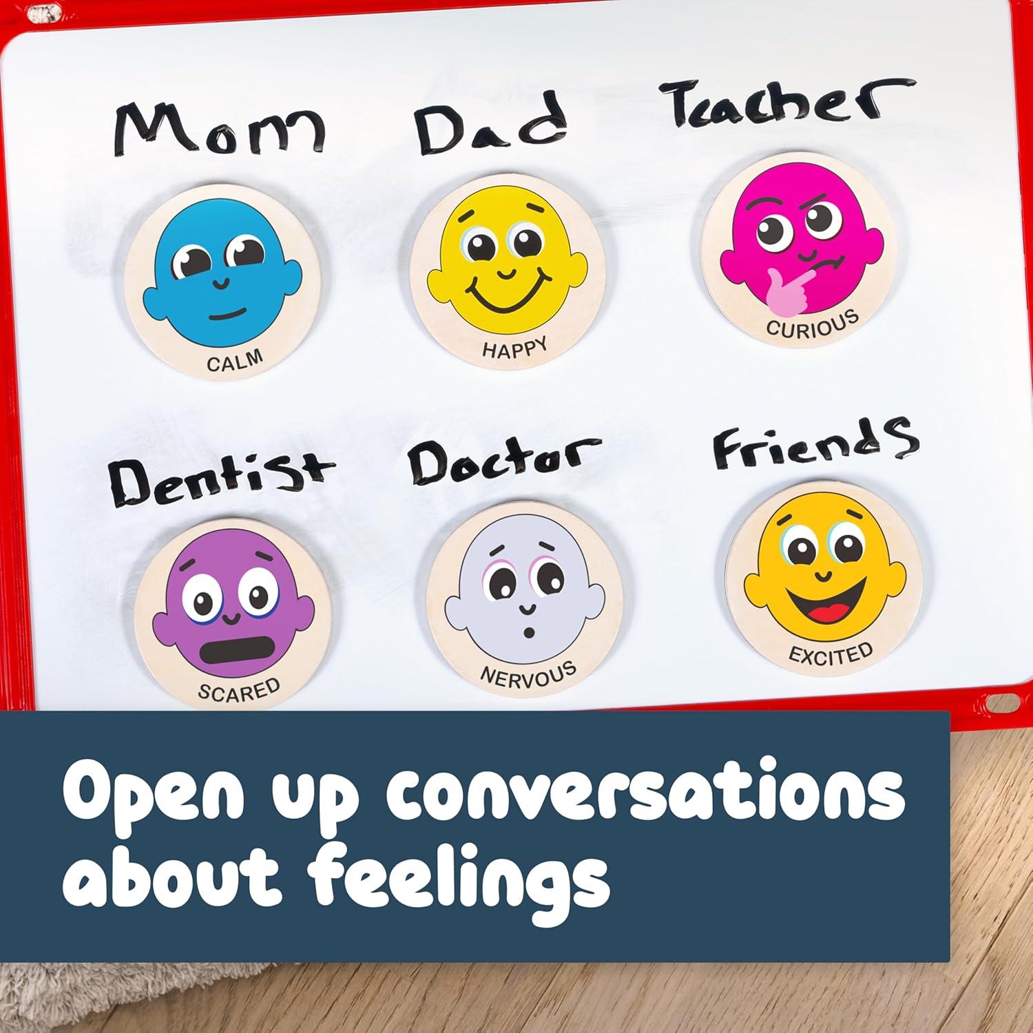 Imanes de Madera SPARK & WOW - 20 Emociones para Niños 2+