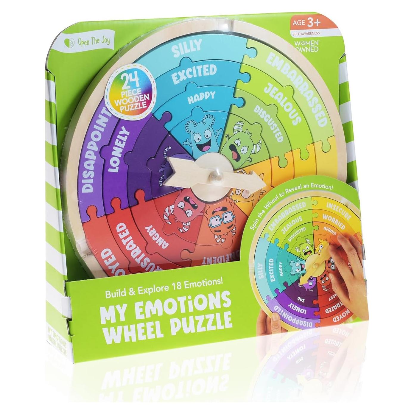 Rompecabezas de Madera Abre La Alegría EMOWHEEL 20 Piezas