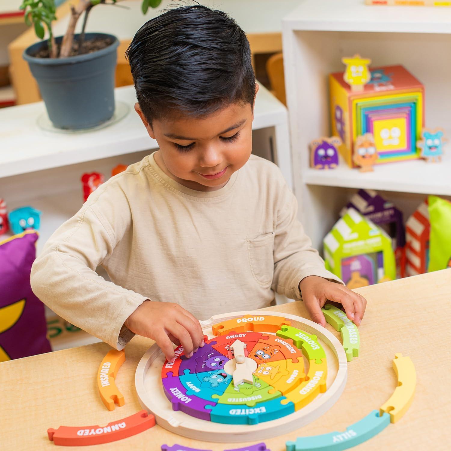 Rompecabezas de Madera Abre La Alegría EMOWHEEL 20 Piezas