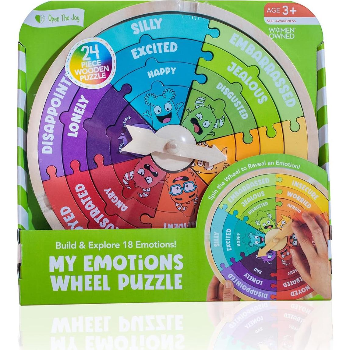 Rompecabezas de Madera Abre La Alegría EMOWHEEL 20 Piezas