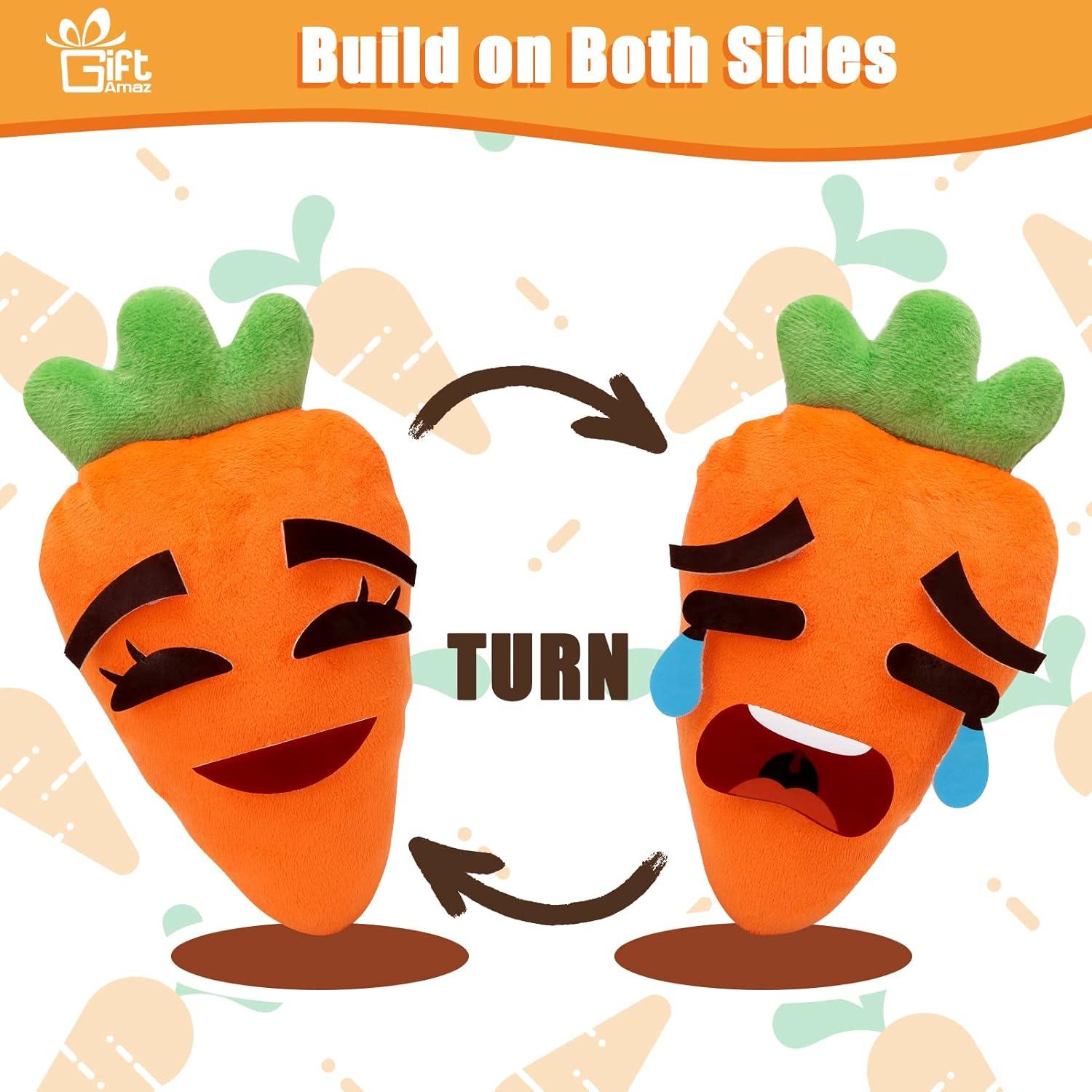 Juguete de Aprendizaje Socioemocional GiftAmaz - Zanahoria Emocional con 26 Caras y 10 Tarjetas