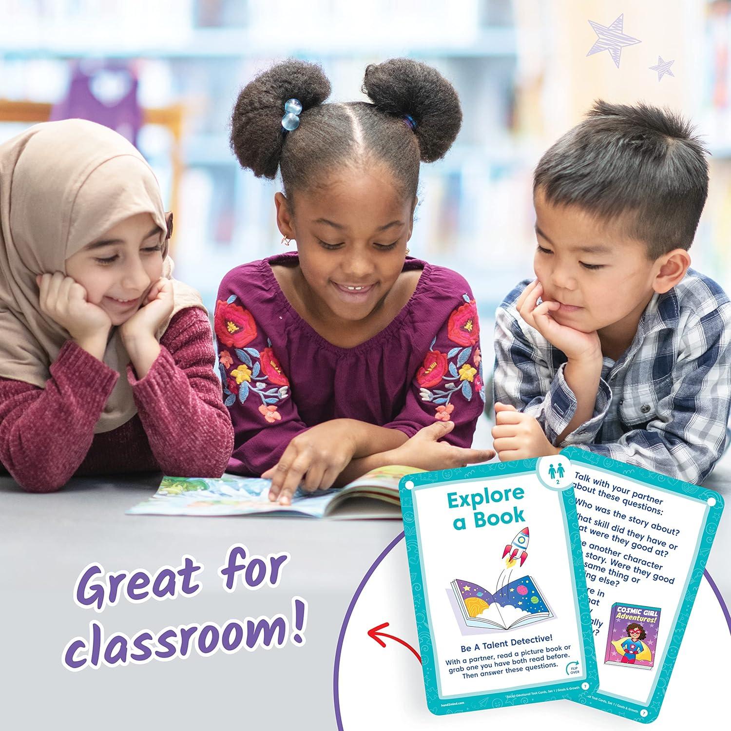 Tarjetas de Tarea Social Emocional hand2mind 64 Piezas 3+ Años