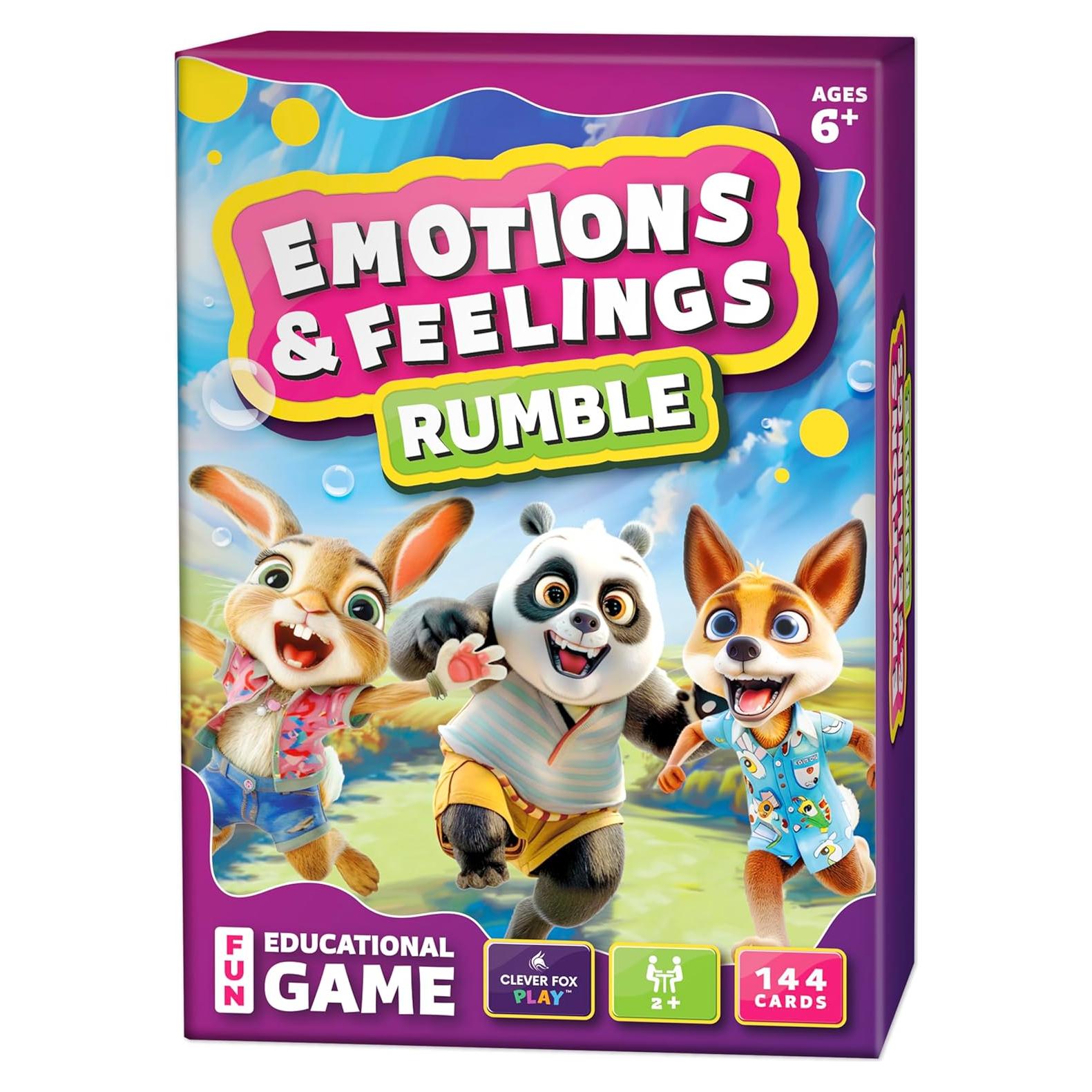 Juego de Cartas Rumble de Emociones Clever Fox - 144 Cartas para Niños 6+