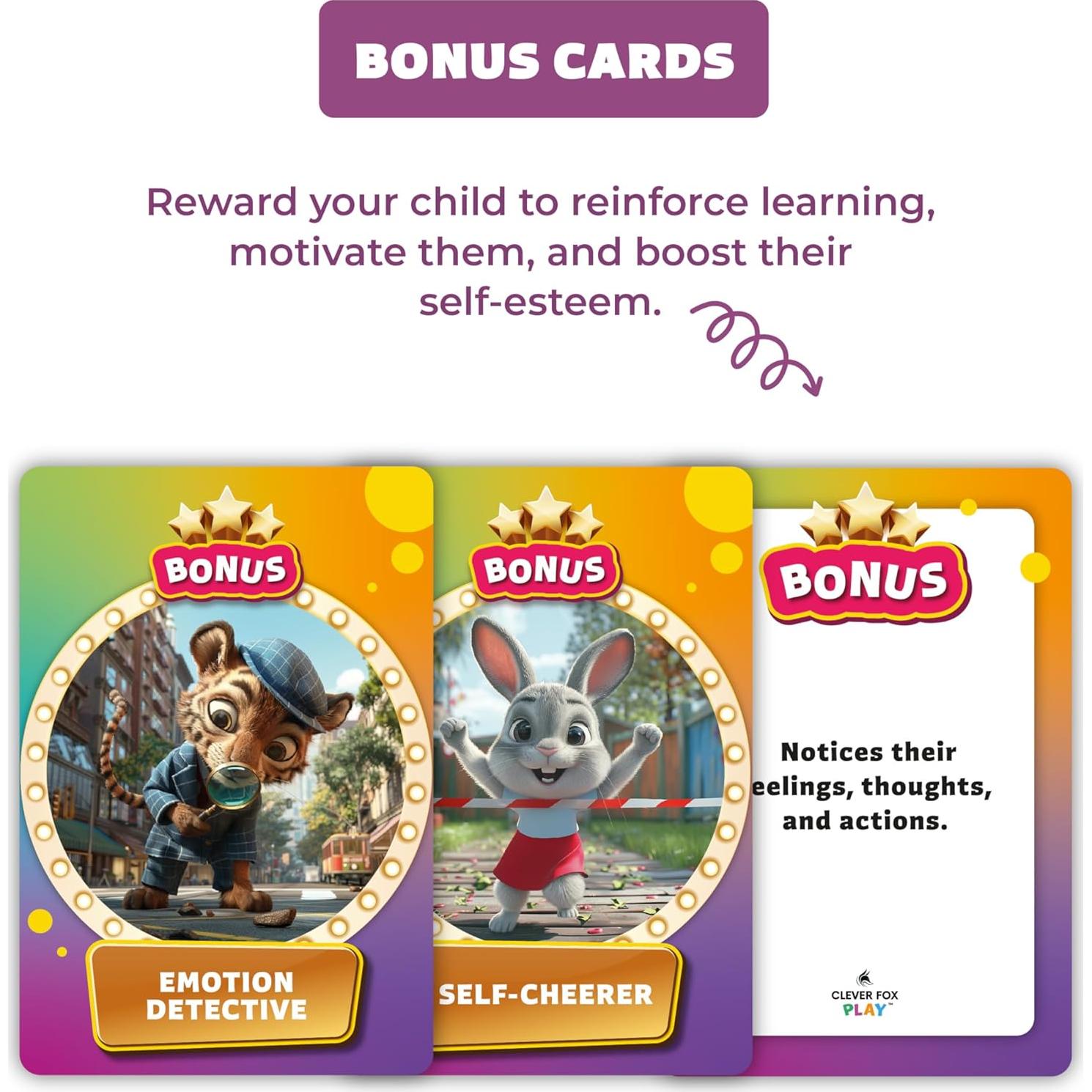 Juego de Cartas Rumble de Emociones Clever Fox - 144 Cartas para Niños 6+