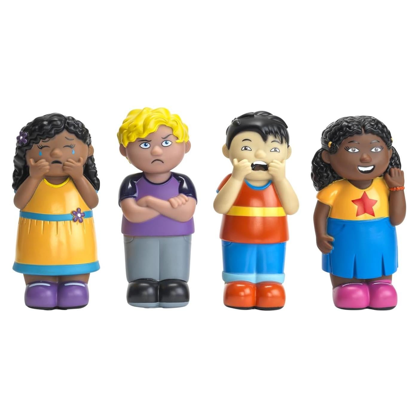 Set de 4 Figuras Moldeadas Suaves para Aprendizaje Emocional