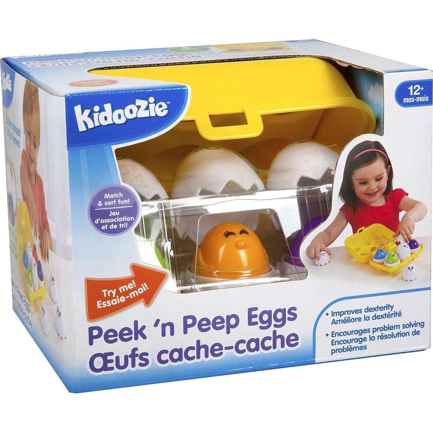 Kidoozie Huevos Peek 'n Peep - Juguete Educativo 12+ Meses