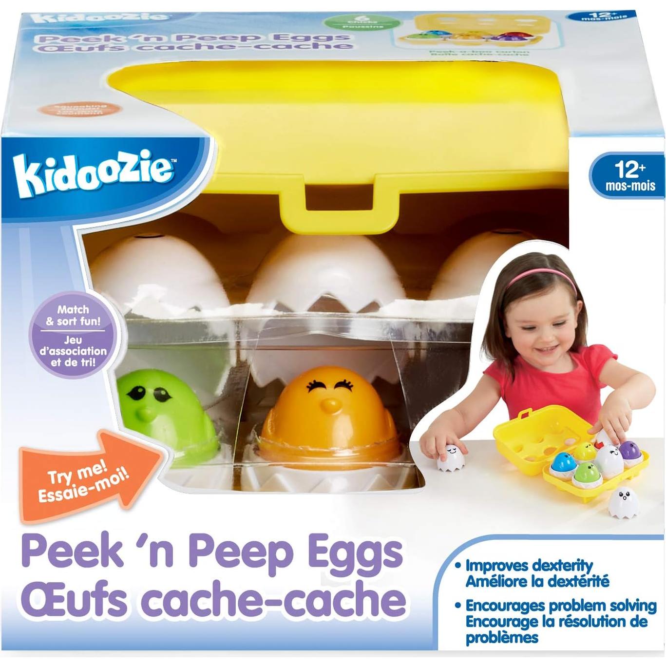 Kidoozie Huevos Peek 'n Peep - Juguete Educativo 12+ Meses