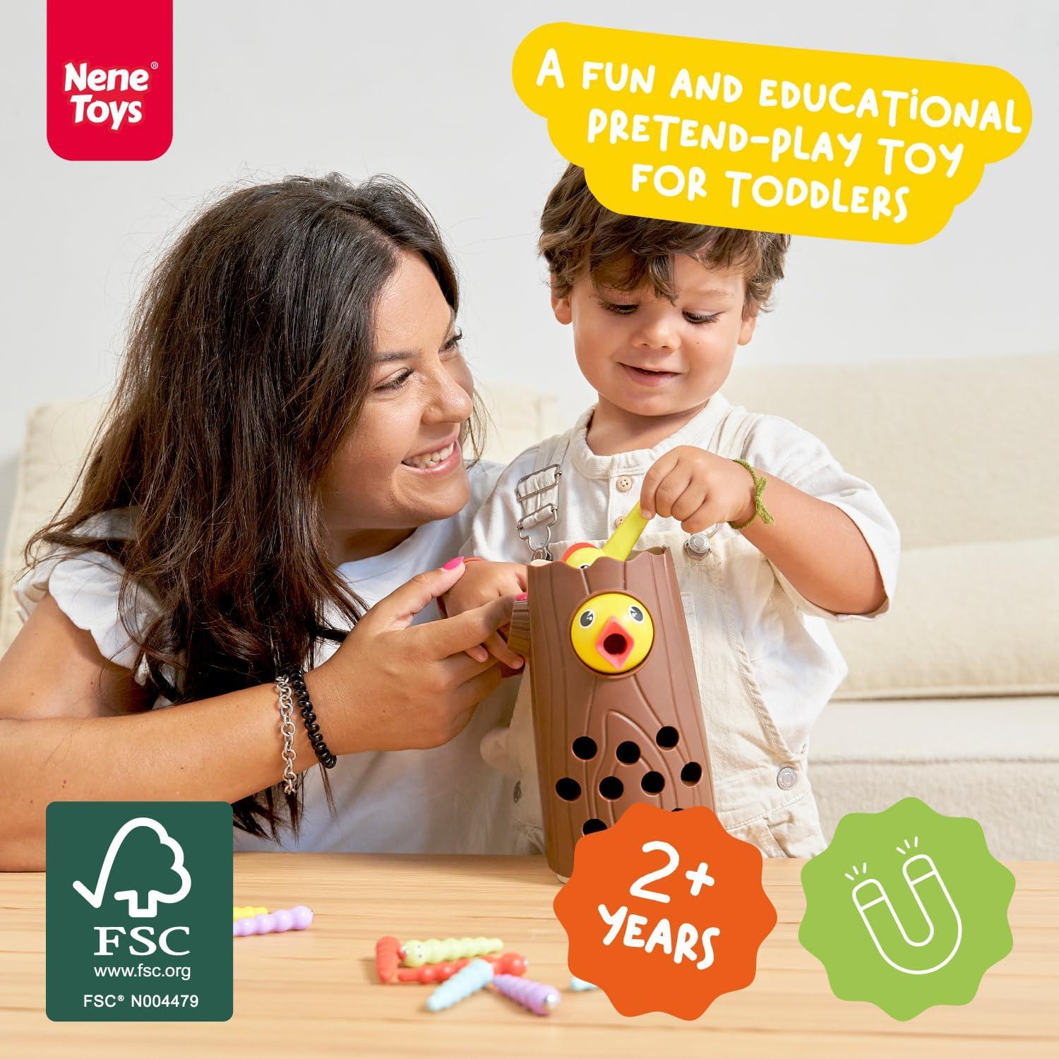 Juguete Magnético Montessori Nene Toys Pájaro Carpintero 420g