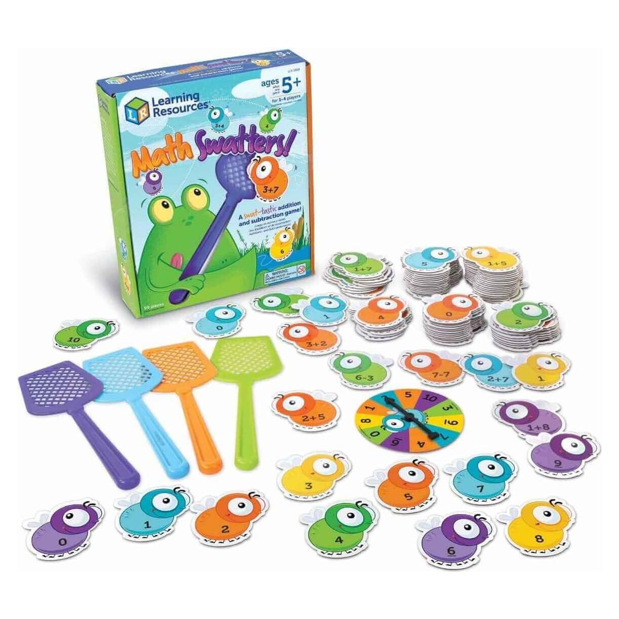 Juego de Sumar y Restar Mathswatters Learning Resources - 1-4 Jugadores, 5 Años+