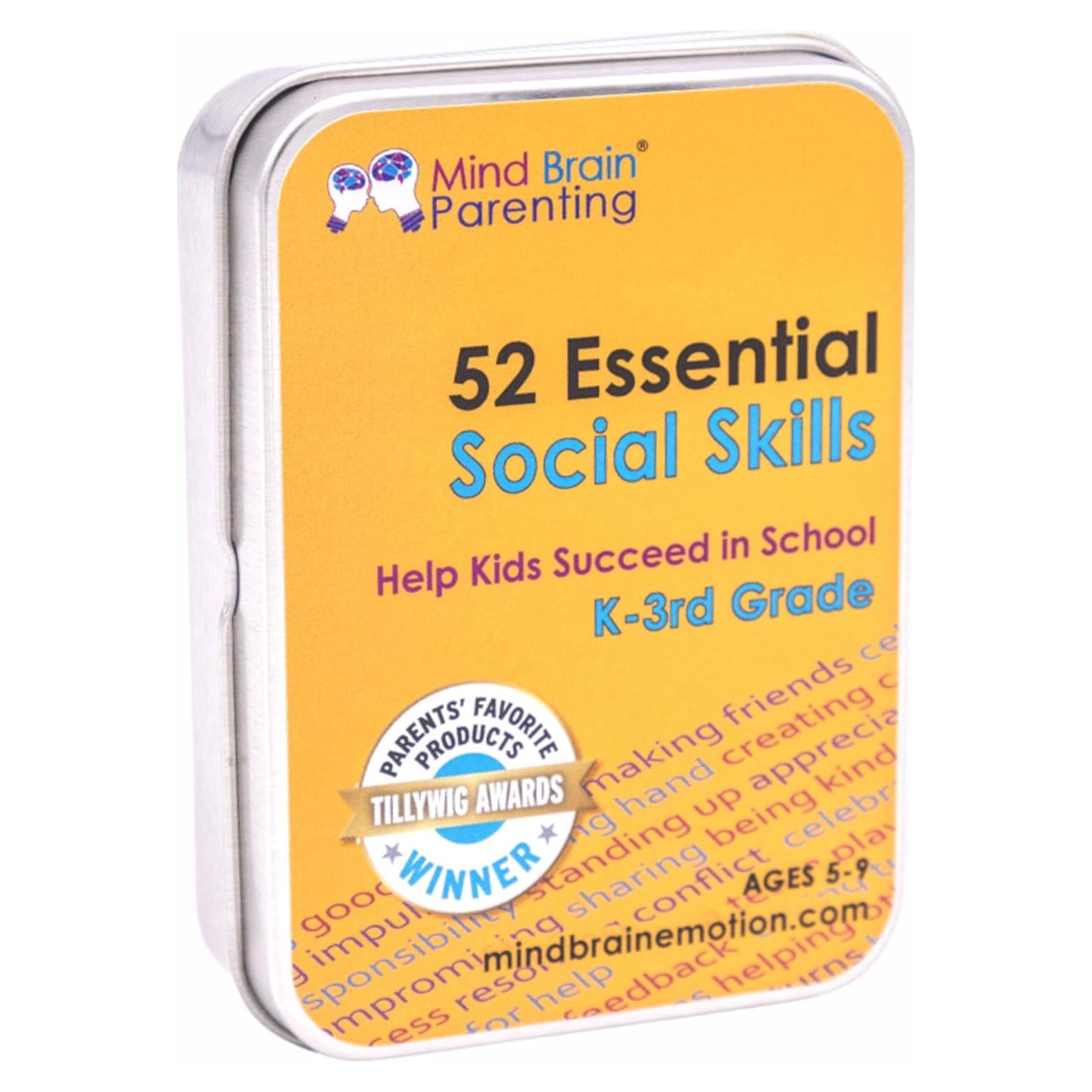 Mind Brain Emotion Kit de Habilidades Sociales 52 Tarjetas 5-9 Años