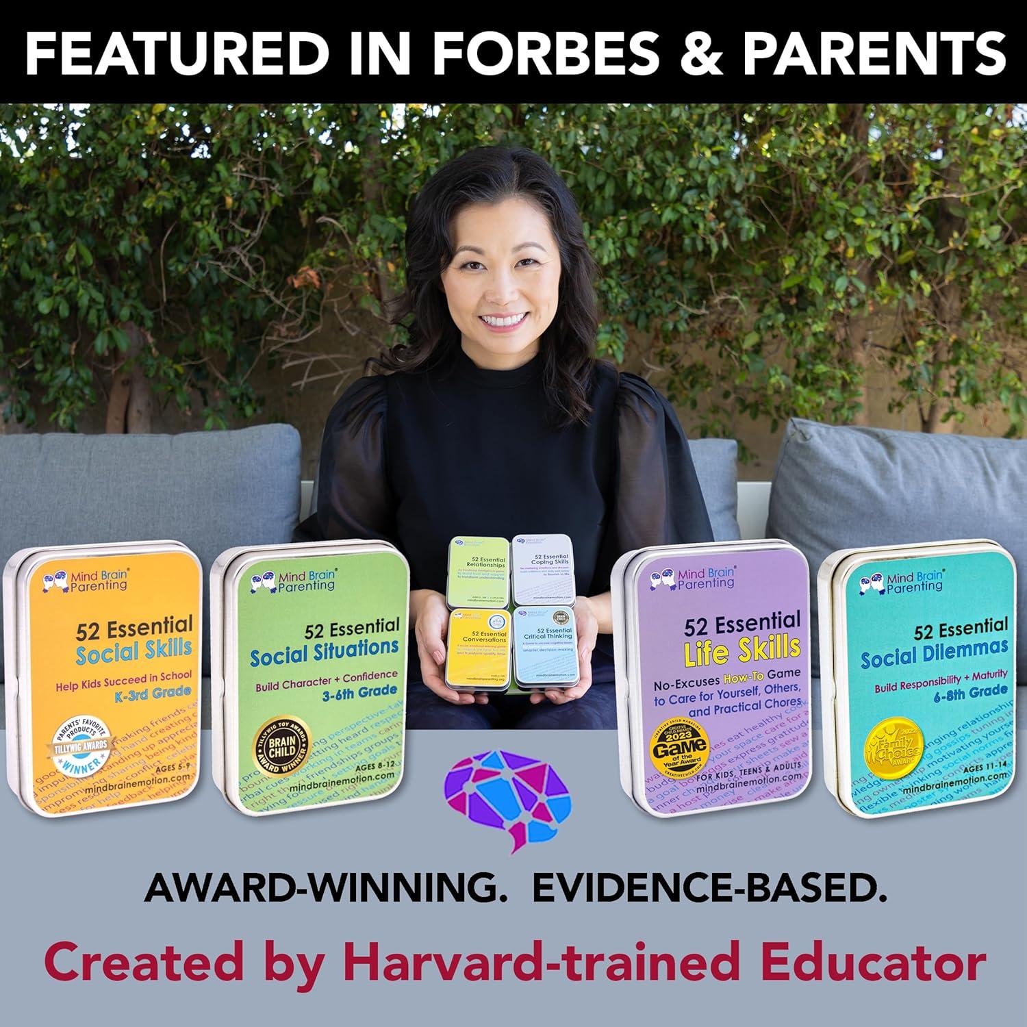 Mind Brain Emotion Kit de Habilidades Sociales 52 Tarjetas 5-9 Años