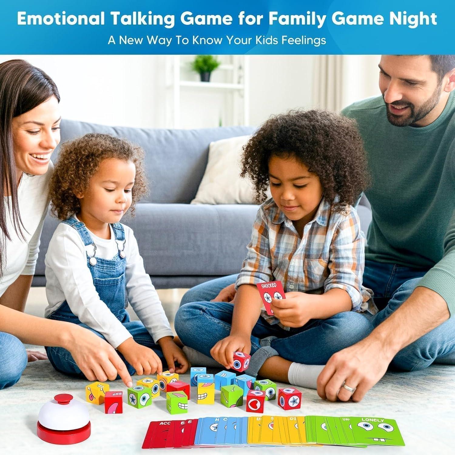 Juego de Cubos de Emociones Garybank para Niños 3+