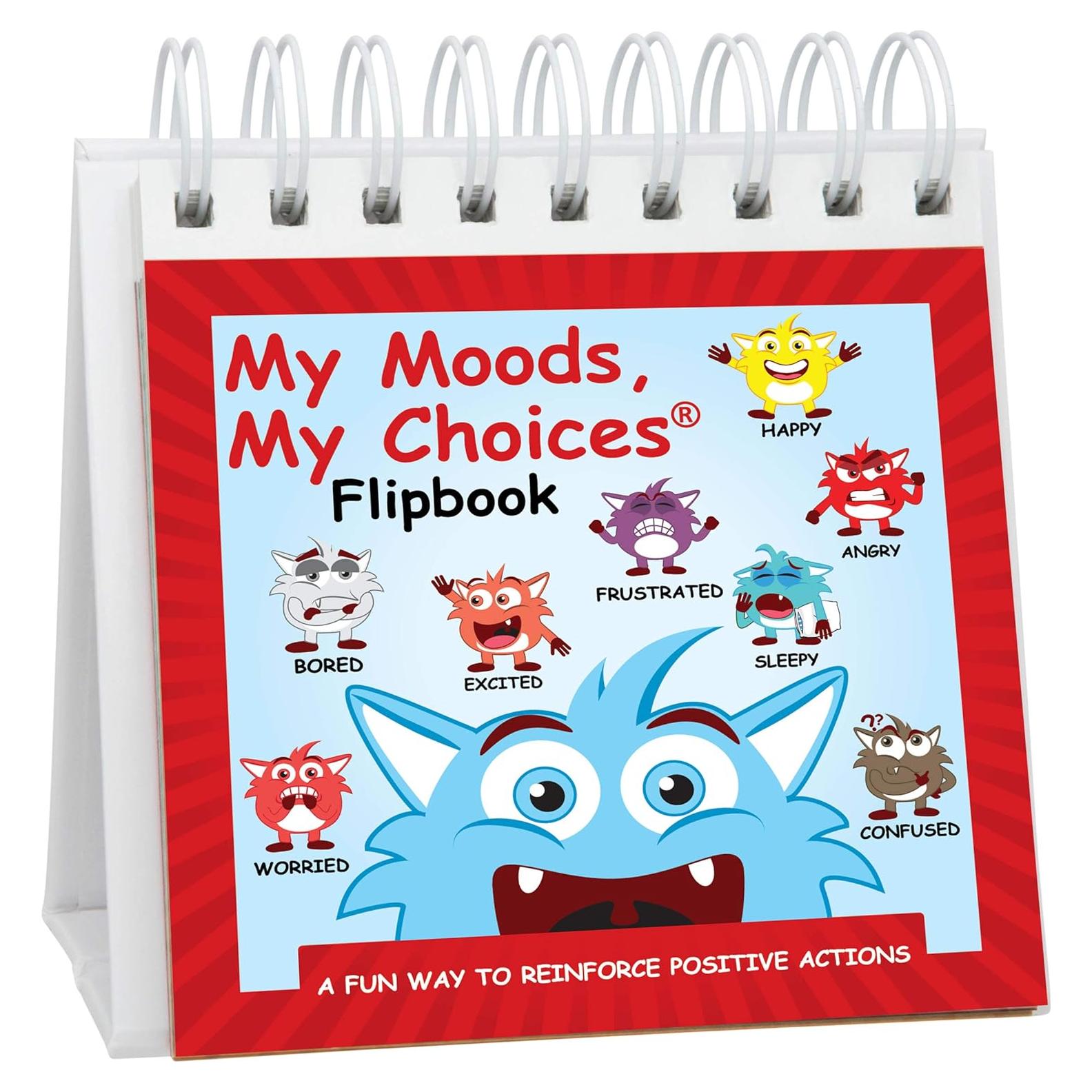 Libro de Estado de Ánimo para Niños - Cabell Creations - 20 Emociones