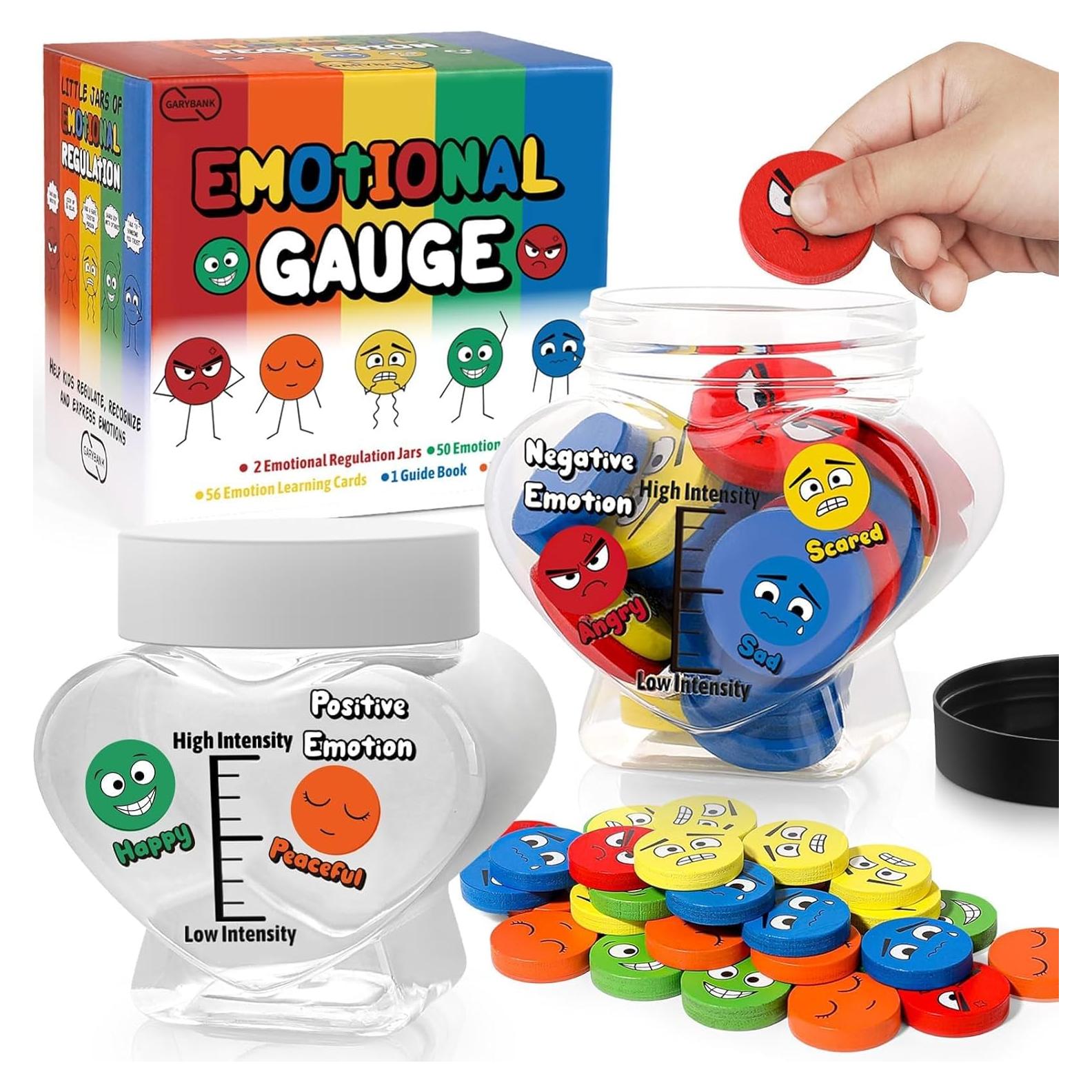 Tarro de Emociones Garybank para Niños con 56 Tarjetas