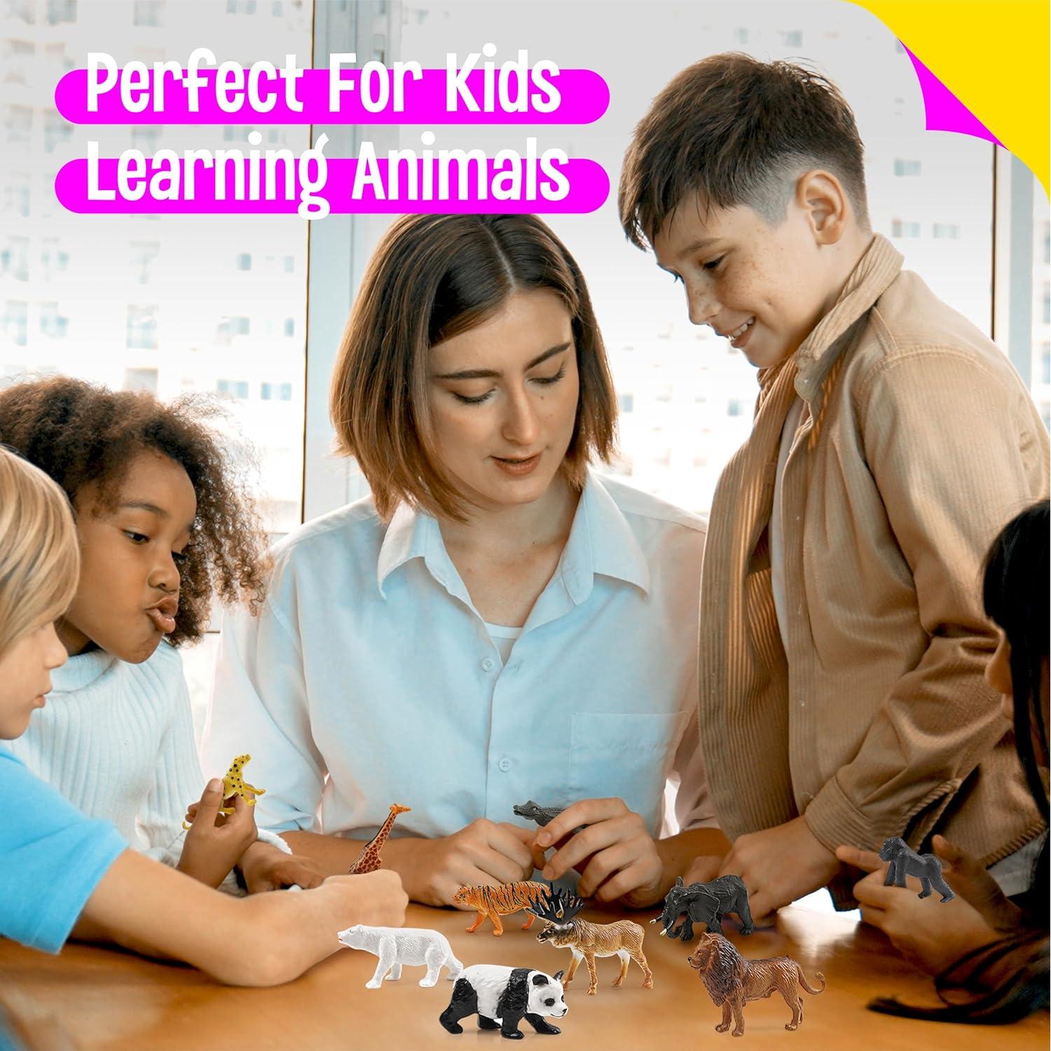 15 Figuras de Animales Salvajes SpriteGru - Juguetes Educativos