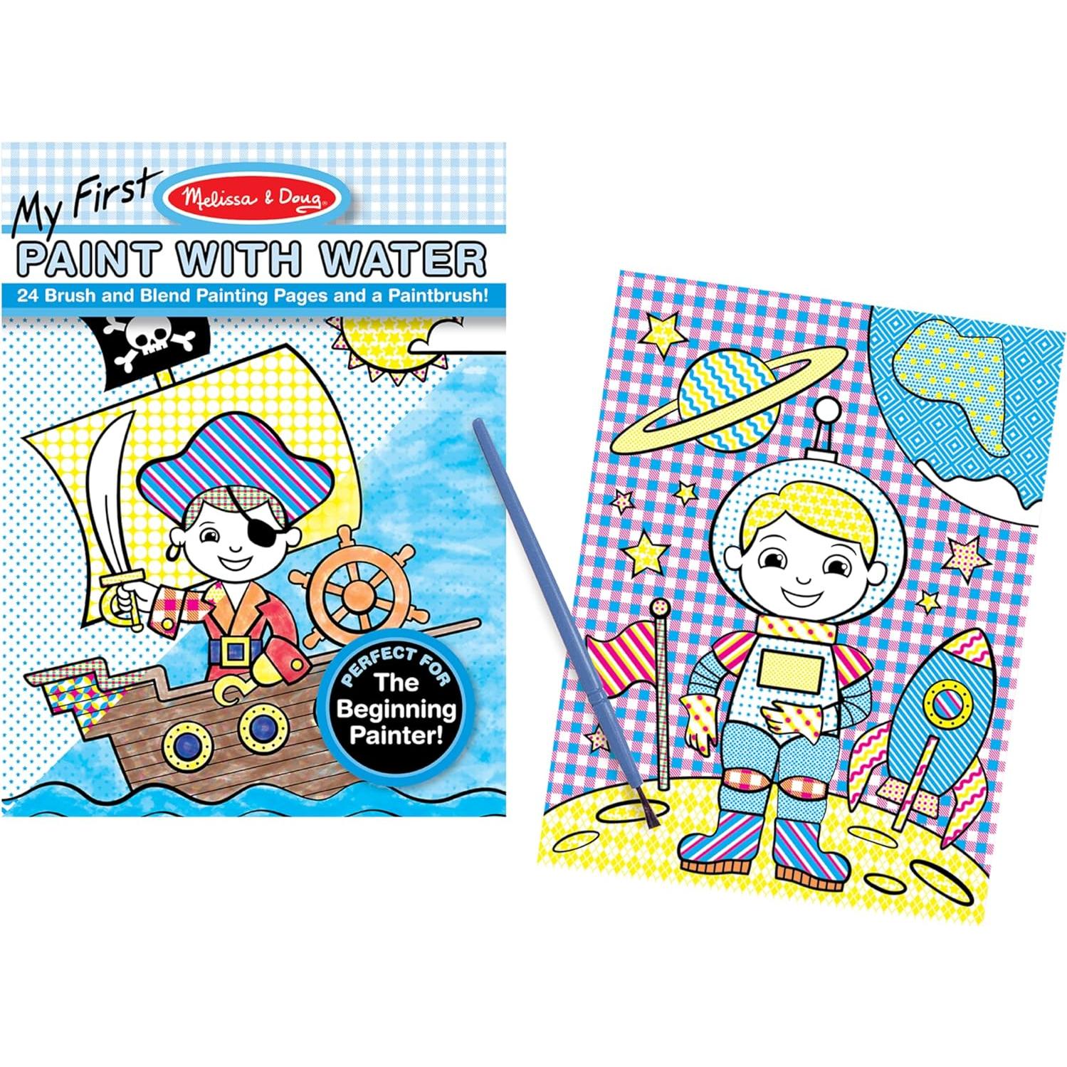 Bloc de Arte para Niños Melissa & Doug - Pintar con Agua 24 Páginas