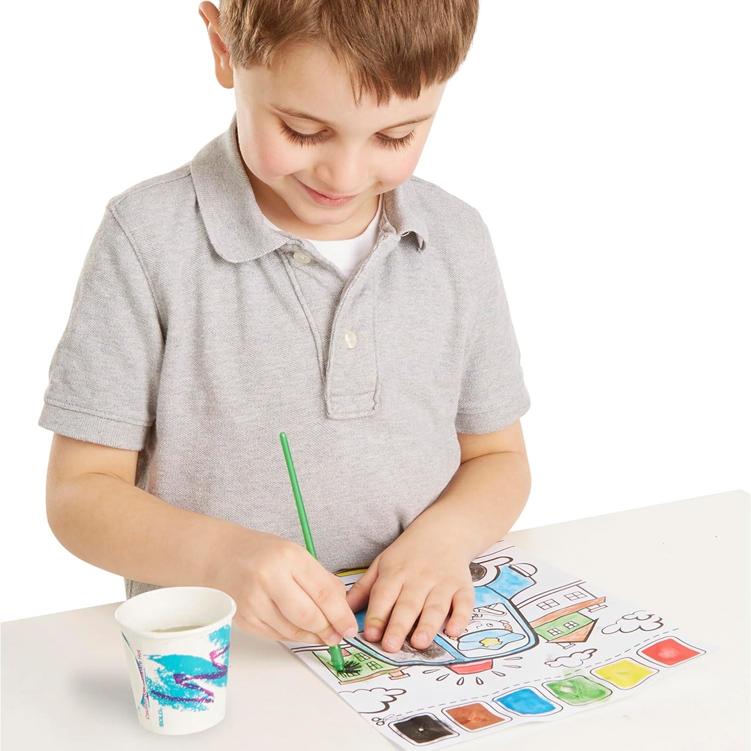 Melissa & Doug Pintar Con Agua Vehículos - 20 Páginas para Colorear