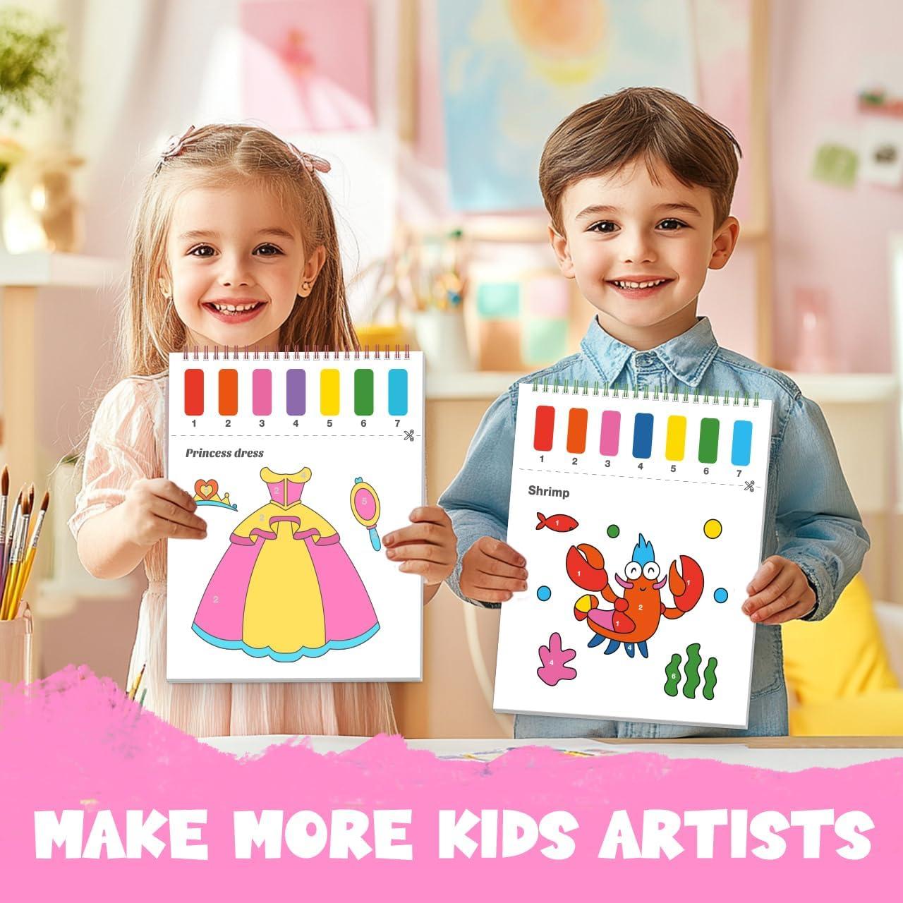 Libro de Pintura con Agua ZMLM - Acuarela para Niños 20 Hojas