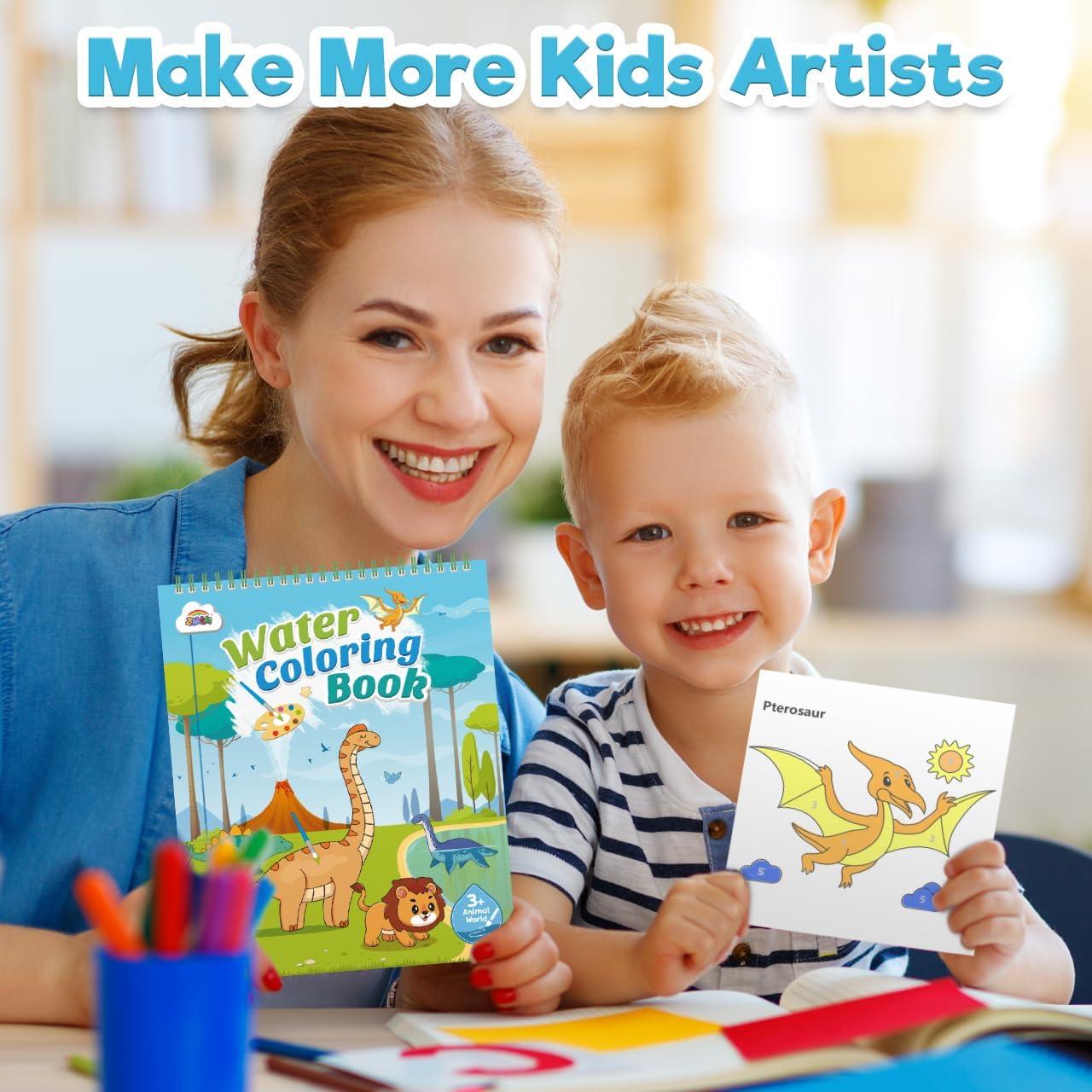 Libro de Pintura con Agua ZMLM - Acuarela para Niños 20 Hojas